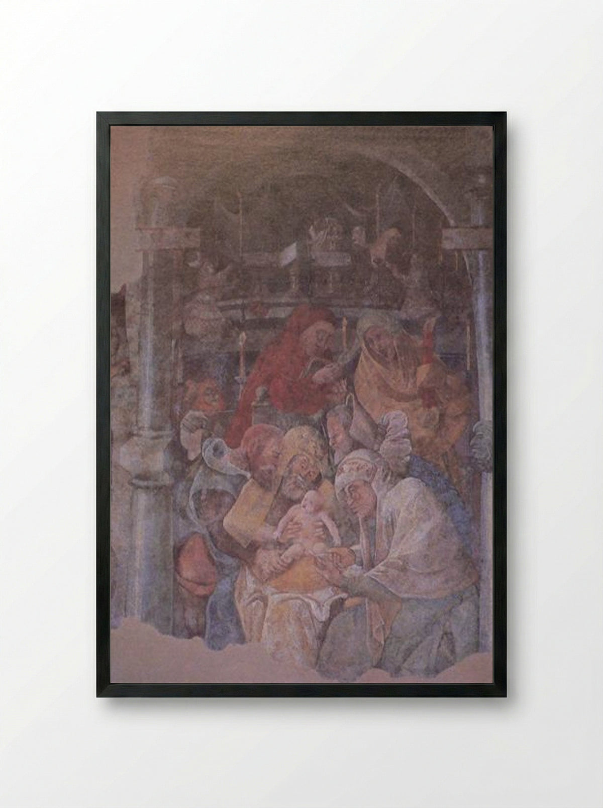 Circumcision of Christ - Jerg Ratgeb - Framed Print Black