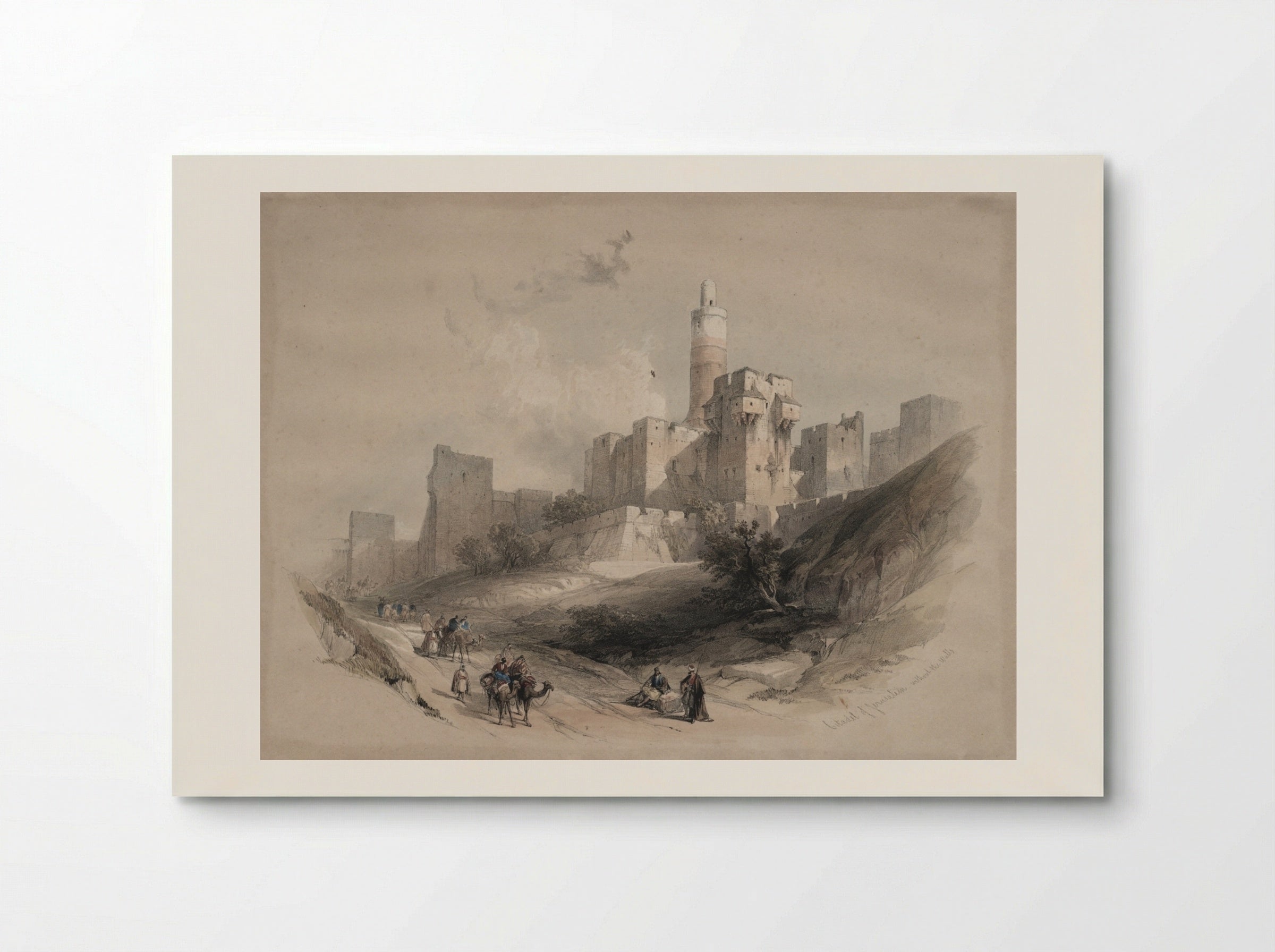 Citadel of Jerusalem, without the Walls, Tower of David - David Roberts - Poster