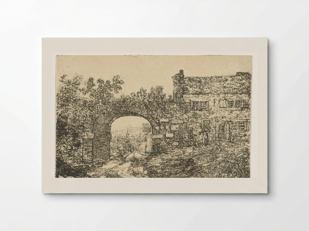 Citadellepoort te Luik - Otto Baron Howen - Poster