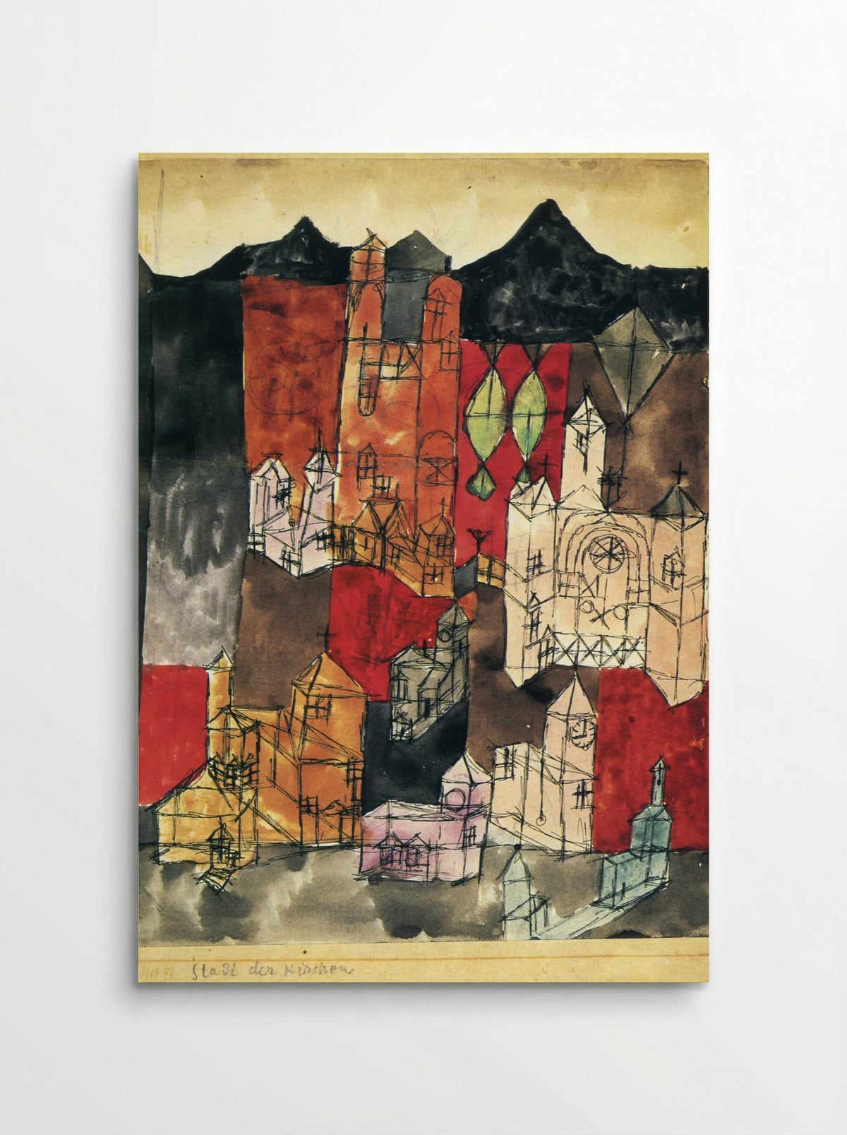 City of Churches - Paul Klee - Poster