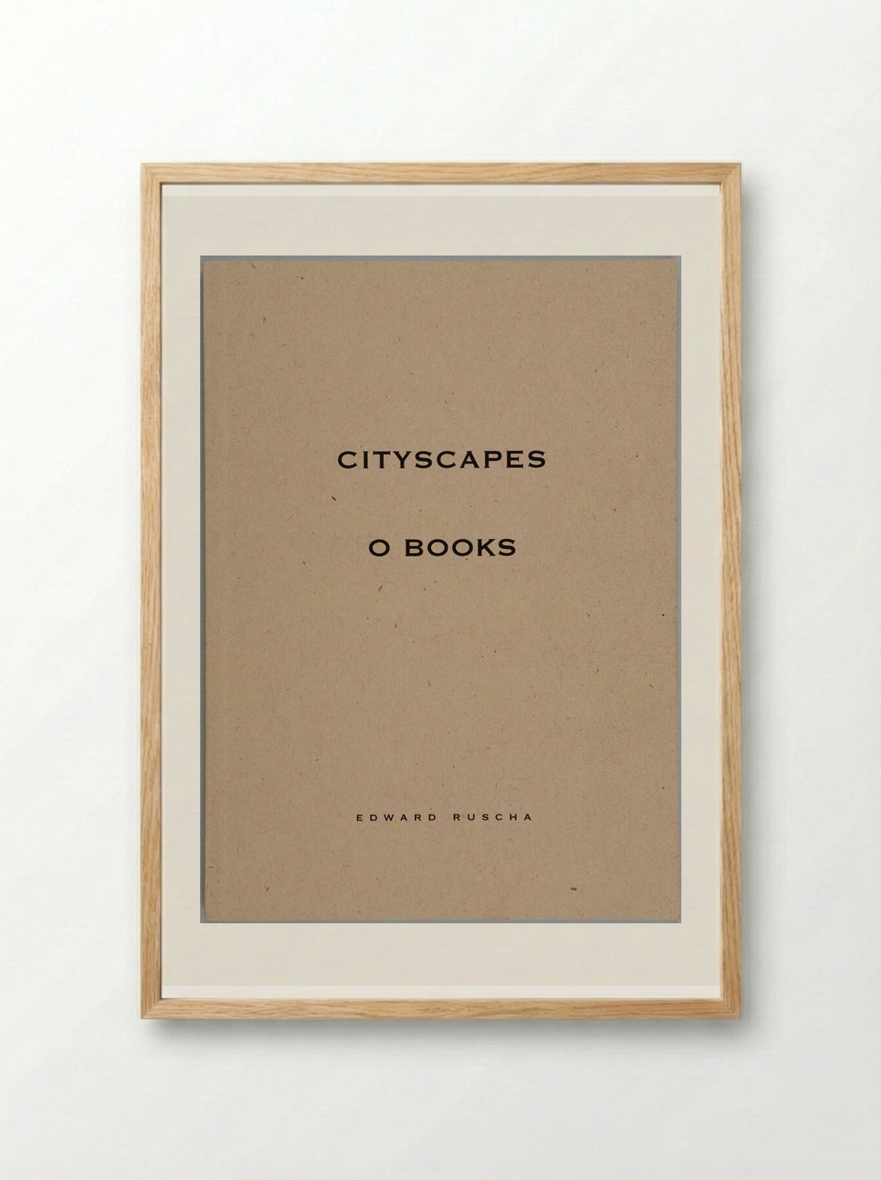 Cityscapes O Books - Edward Ruscha - Framed Print Wood