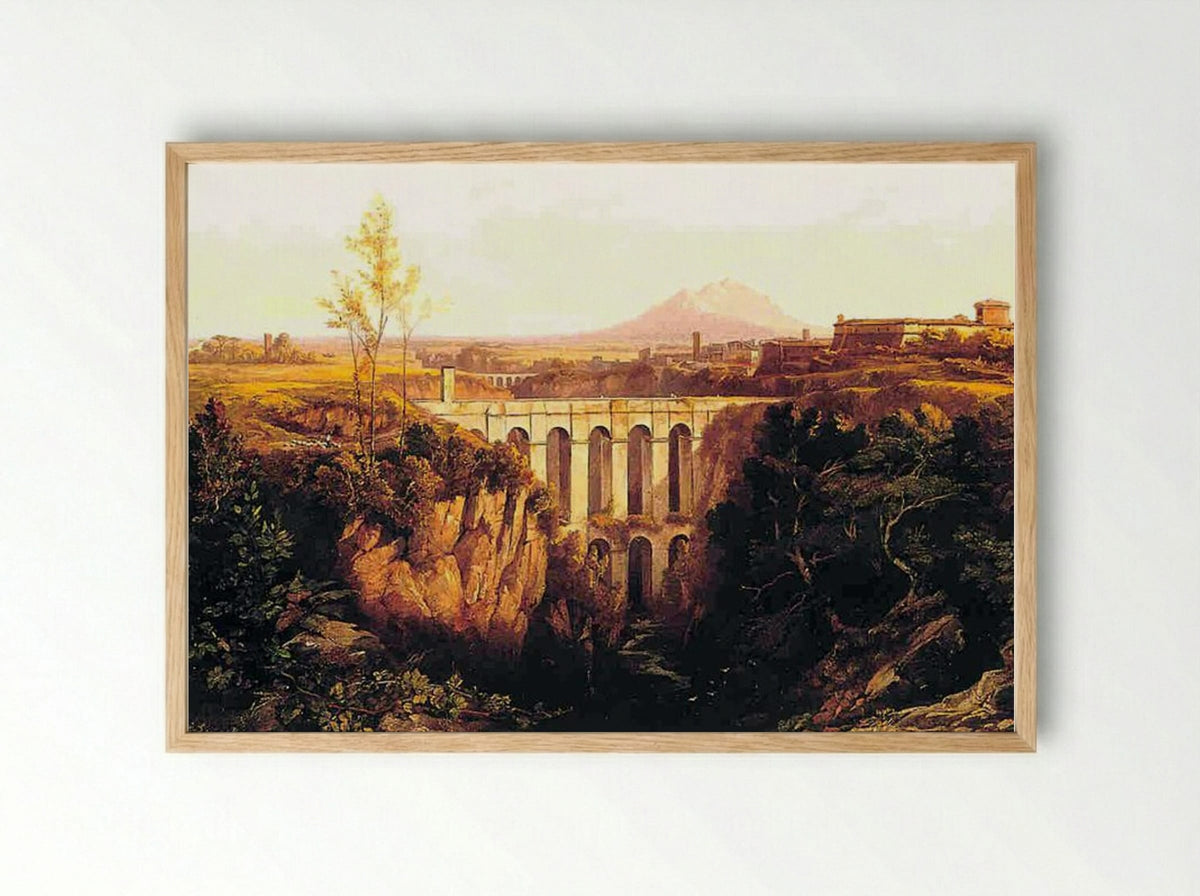 Civita Castellana - Edward Lear - Framed Print Wood