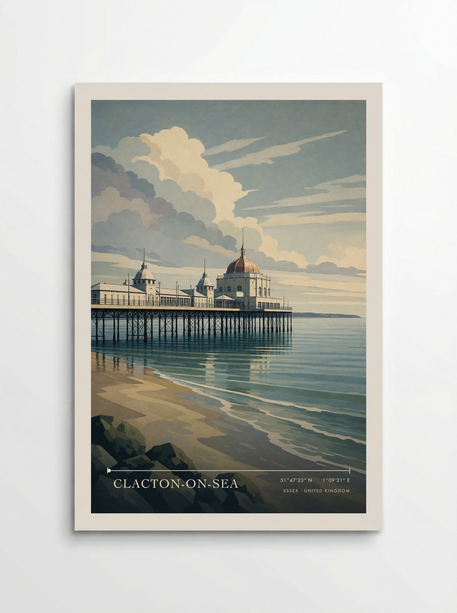 Clacton-on-Sea Essex United Kingdom Travel Poster - Poster