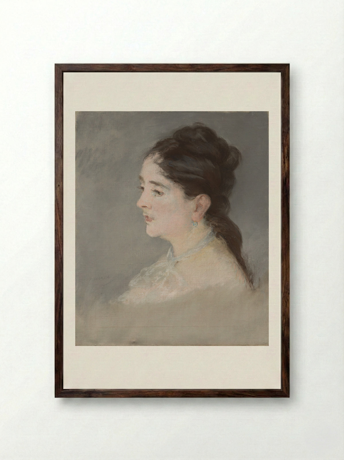 Claire Campbell - Édouard Manet - Framed Print Dark Wood