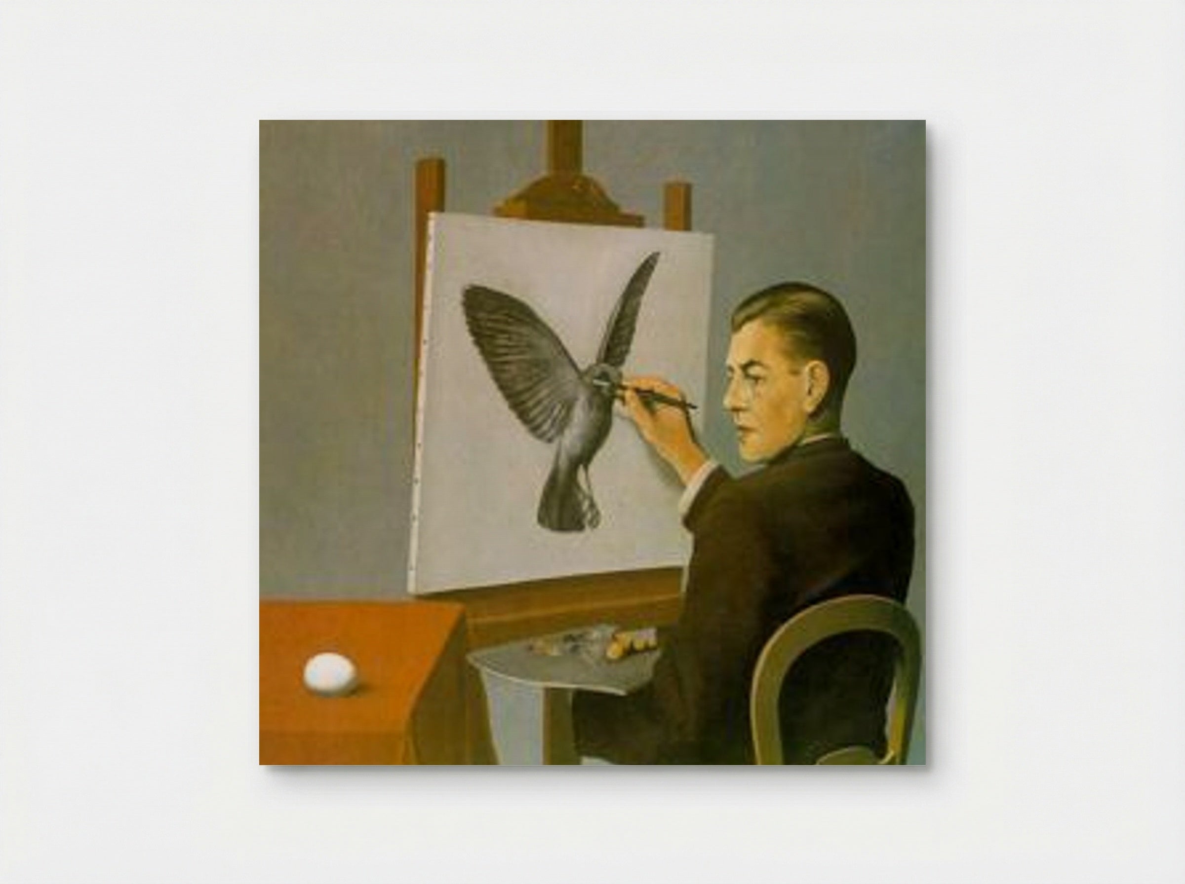 Clairvoyance (Self Portrait) - René Magritte - Poster