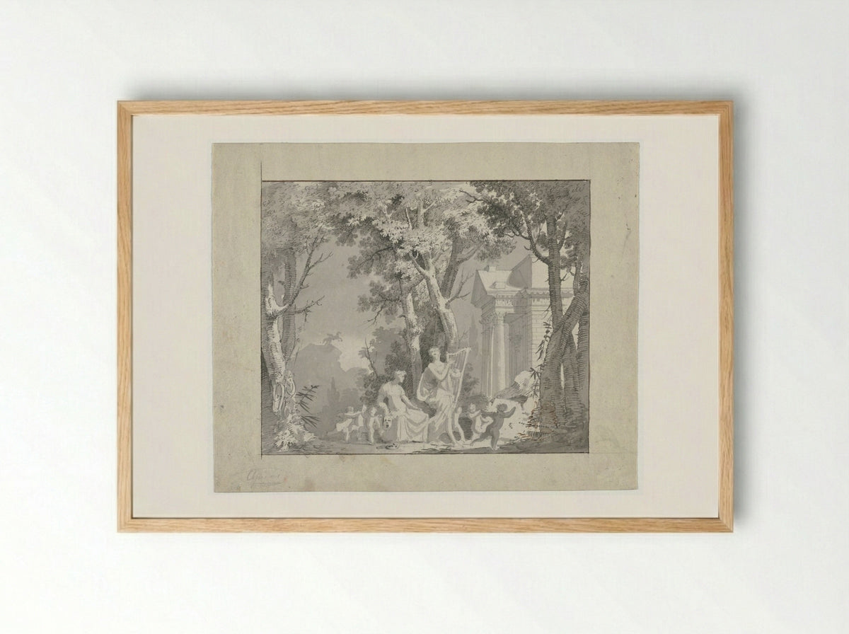 Classical Scene - Francisco Vieira - Framed Print Wood