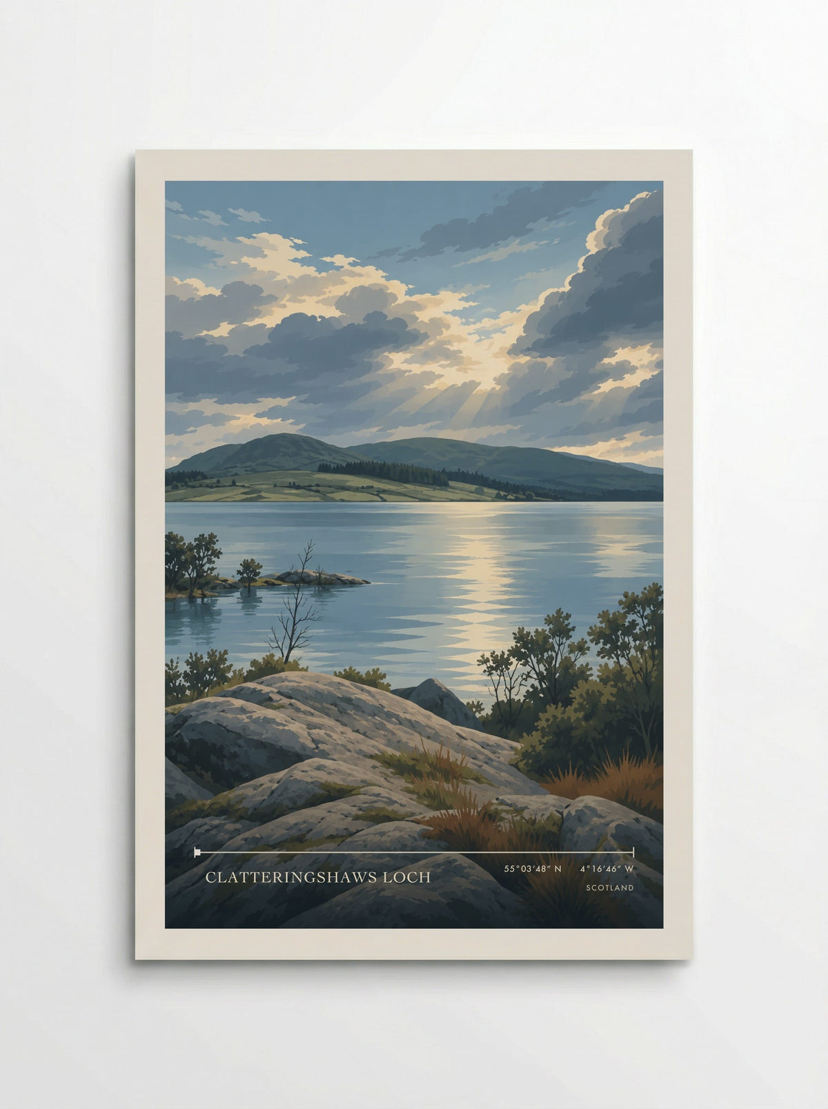 Clatteringshaws Loch | Travel Poster - Poster
