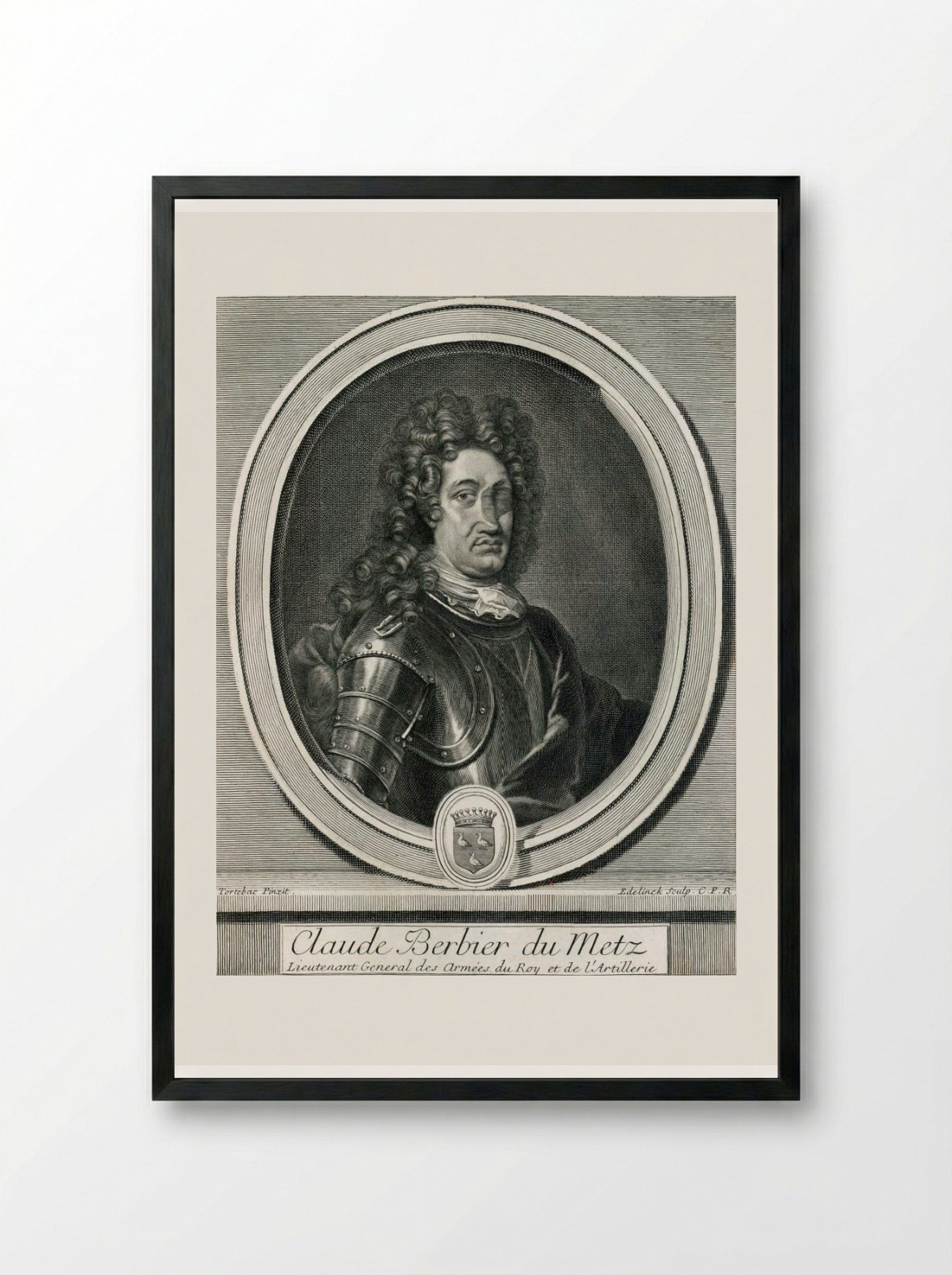 Claude Berbier du Metz - Gérard Edelinck - Framed Print Black