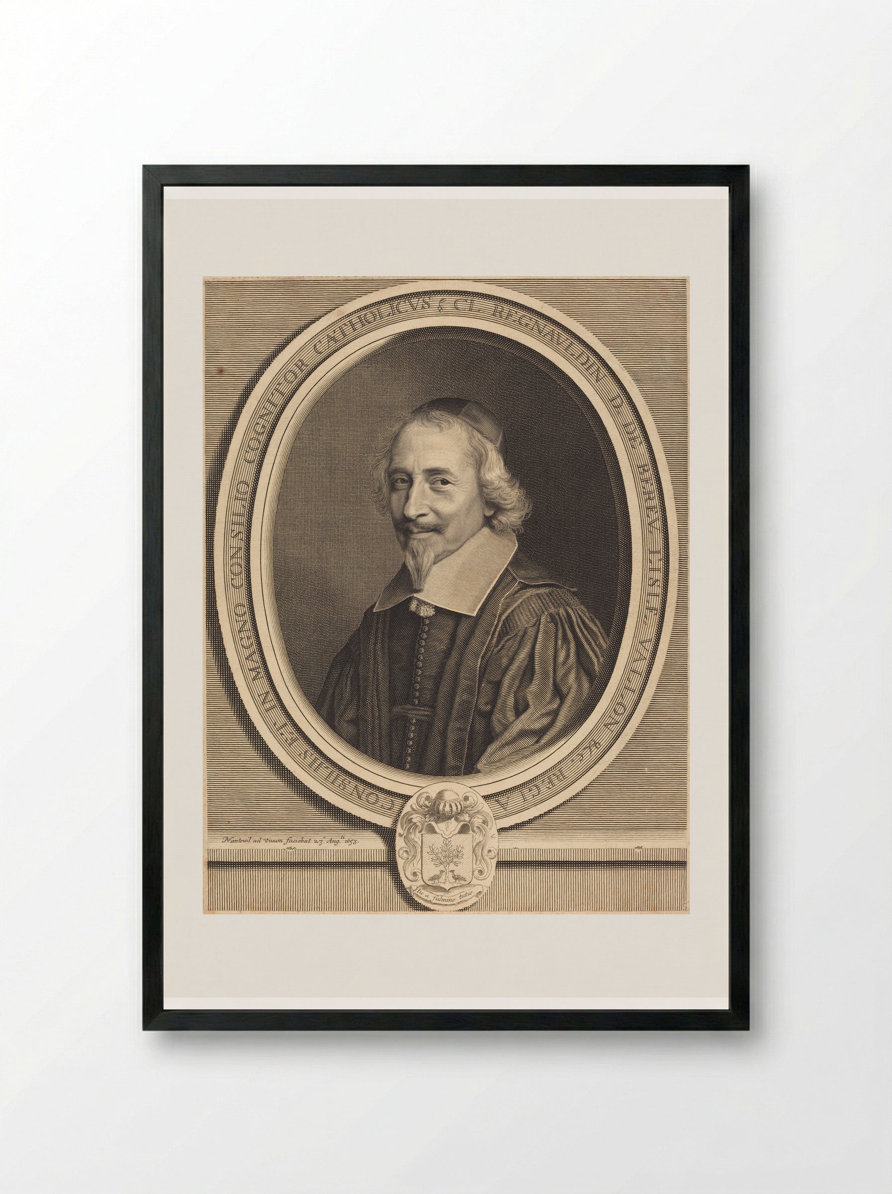 Claude Regnauldin - Robert Nanteuil - Framed Print Black