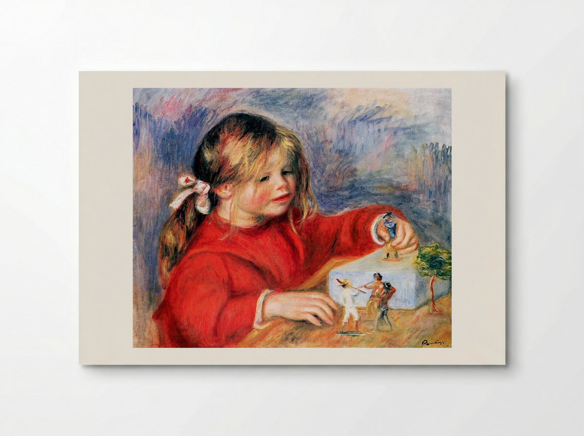 Claude Renoir Playing with Toys - Pierre-Auguste Renoir - Poster