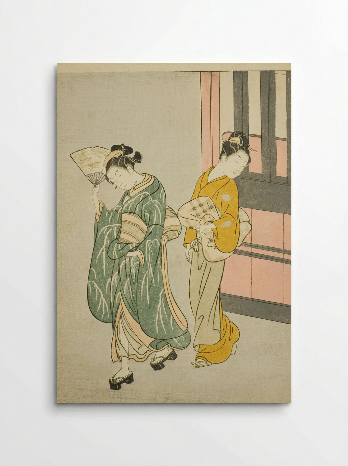 Clearing Breeze from a Fan - Suzuki Harunobu - Poster