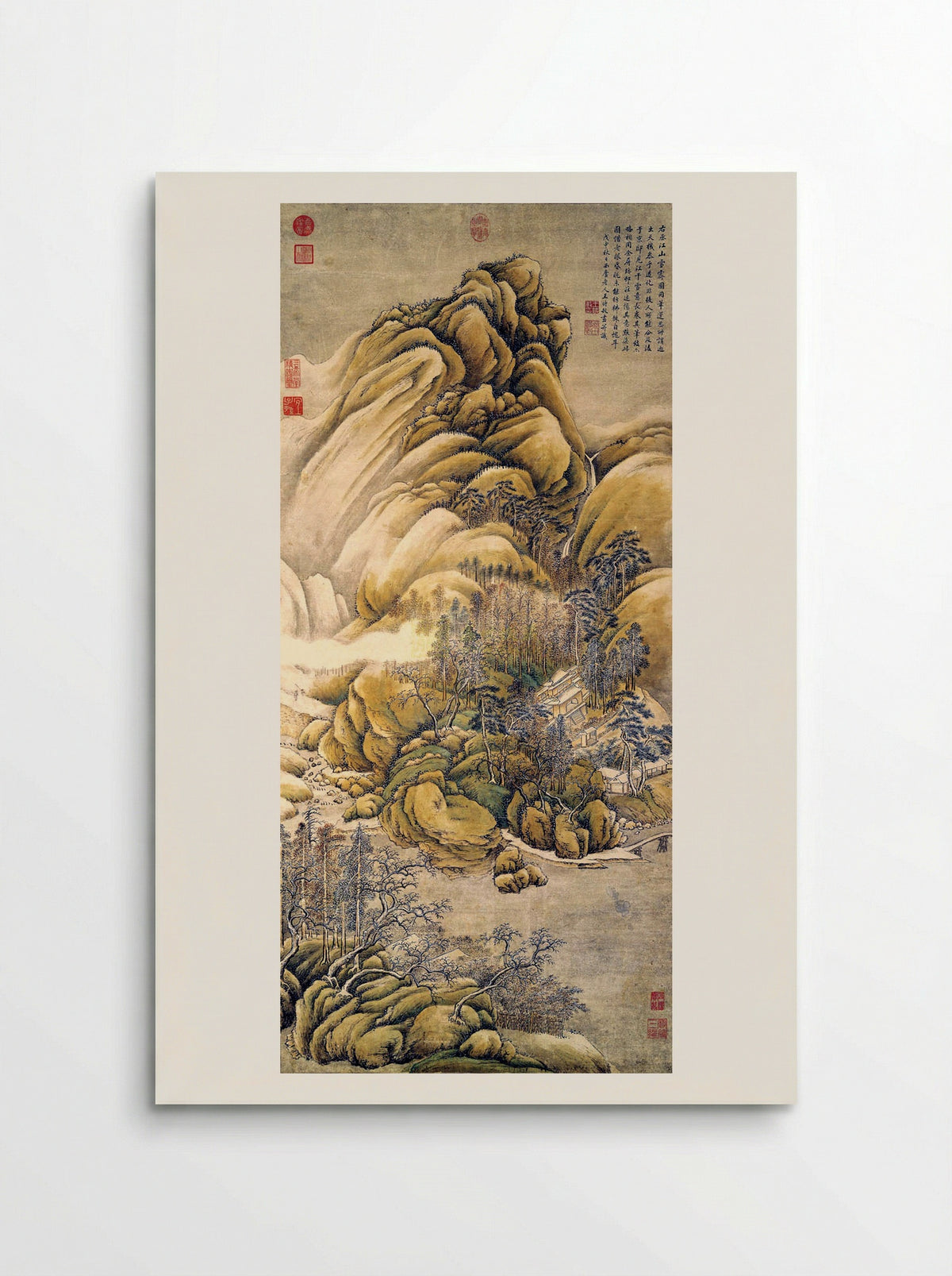 Clearing of Rivers and Mountains after Snow - Wang Wei - Poster