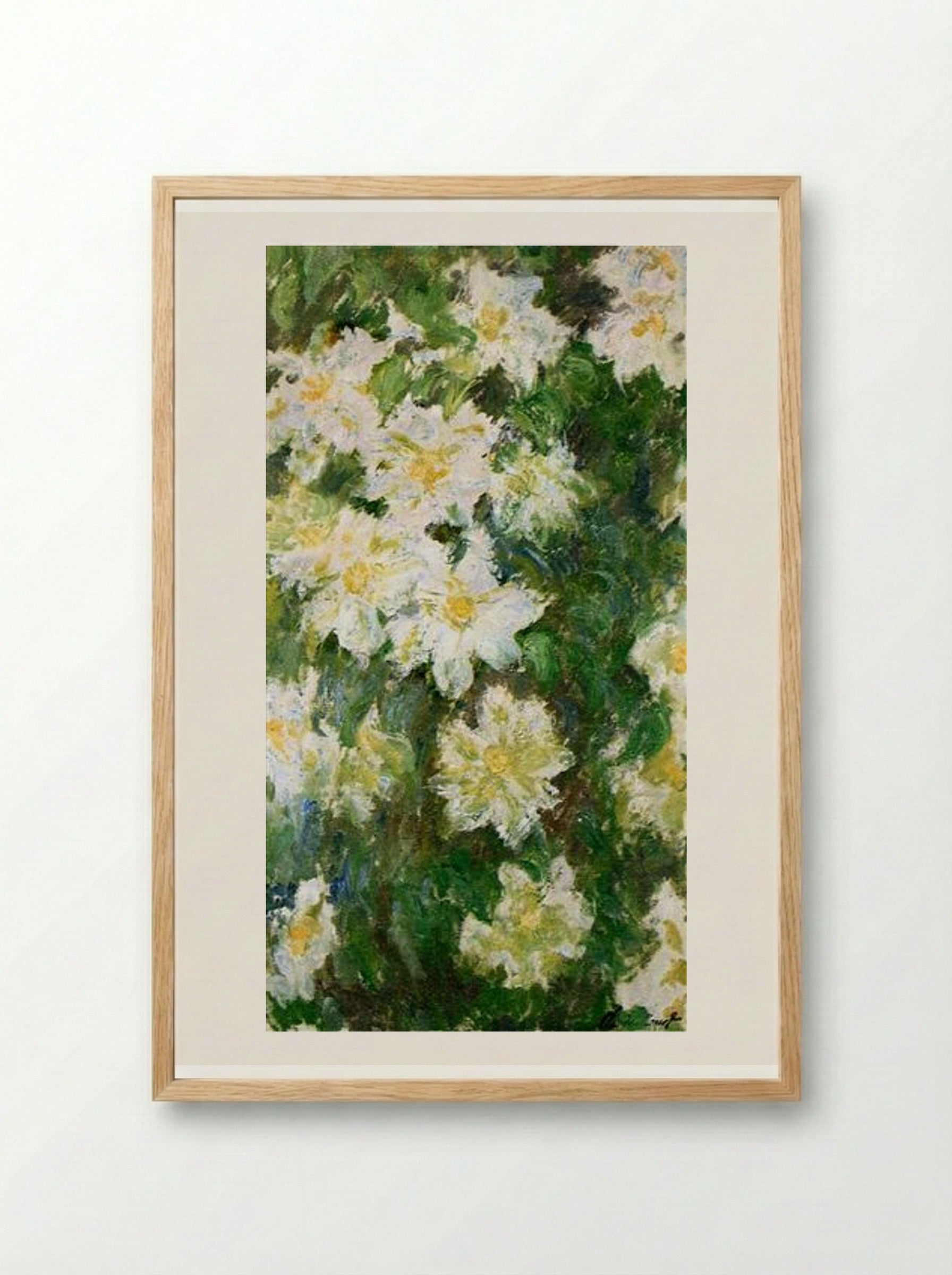 Clematis - Claude Monet - Framed Print Wood