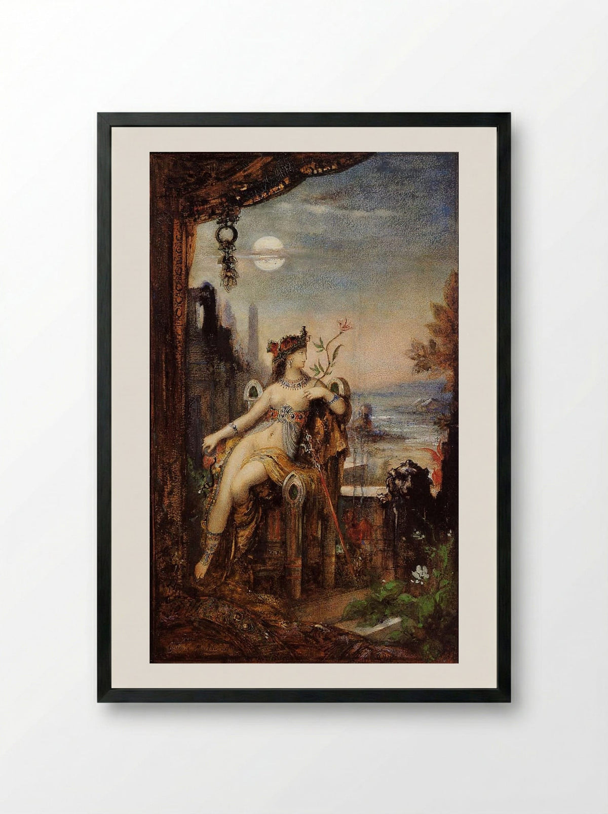 Cleopatra - Gustave Moreau - Framed Print Black