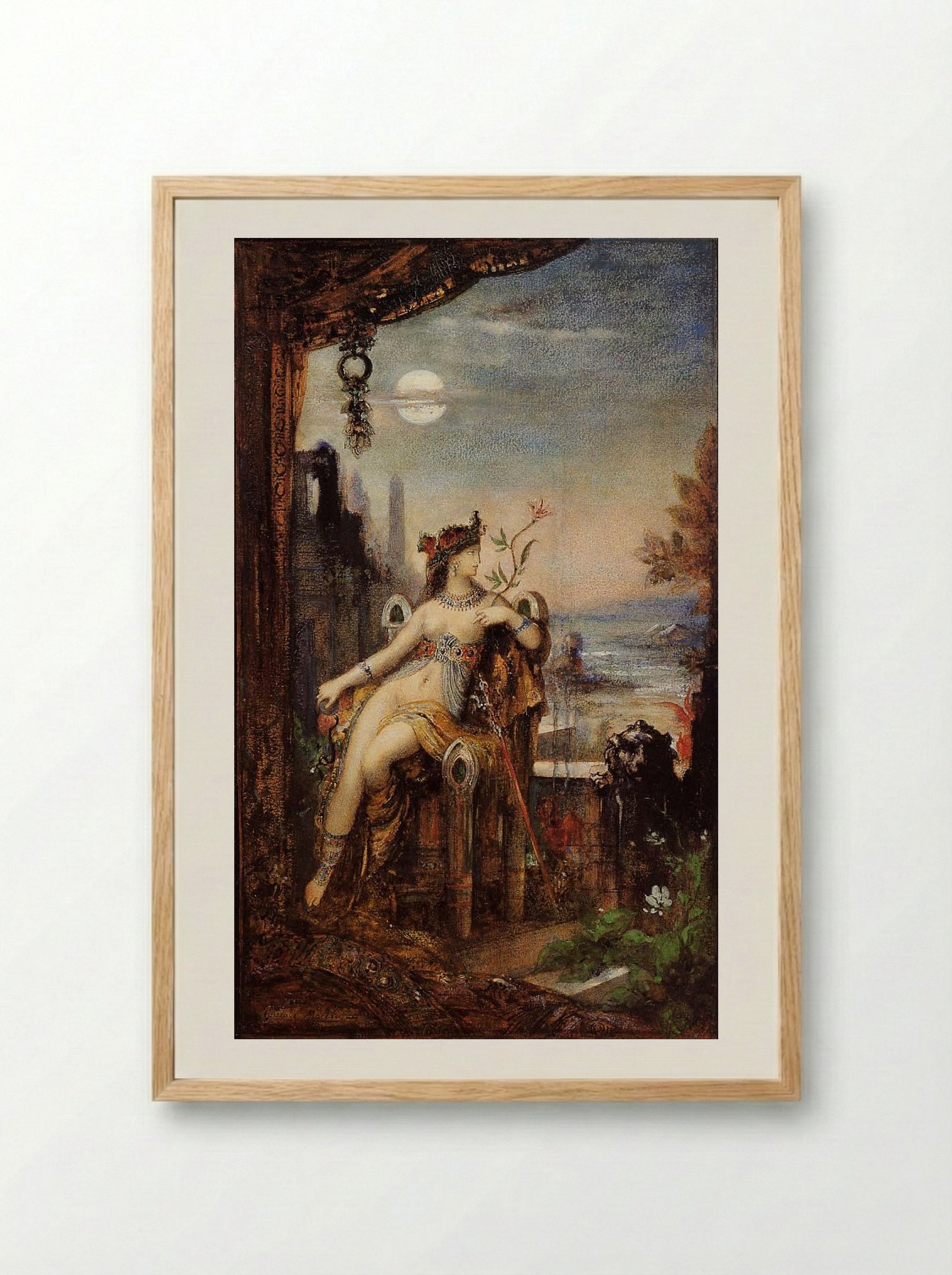 Cleopatra - Gustave Moreau - Framed Print Wood