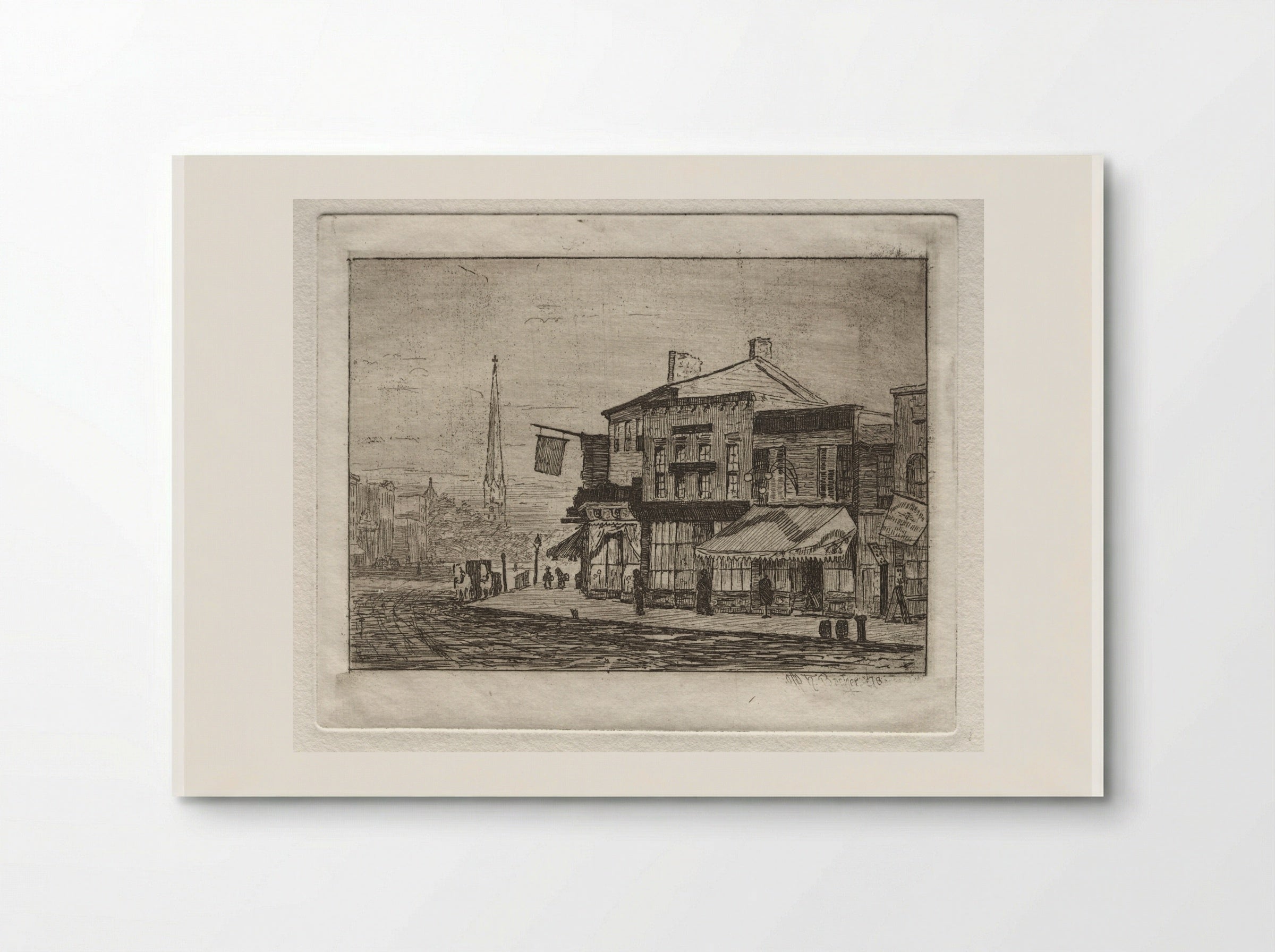 Cleveland, Woodland Avenue and Eagle Street - Otto H. Bacher - Poster