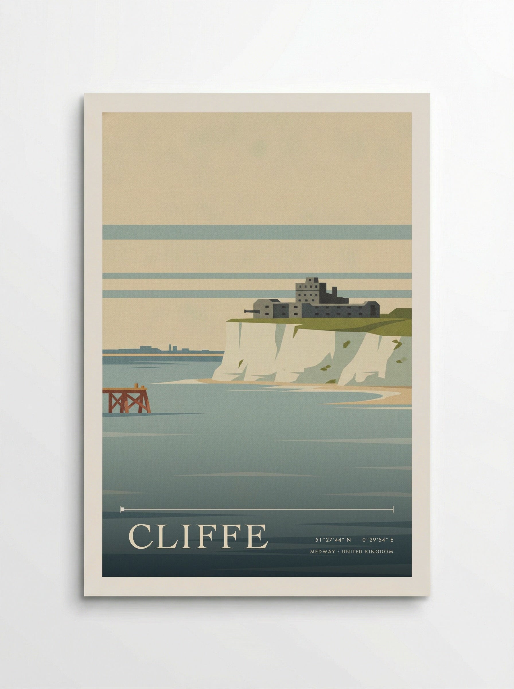 Cliffe Medway United Kingdom Travel Poster - Poster