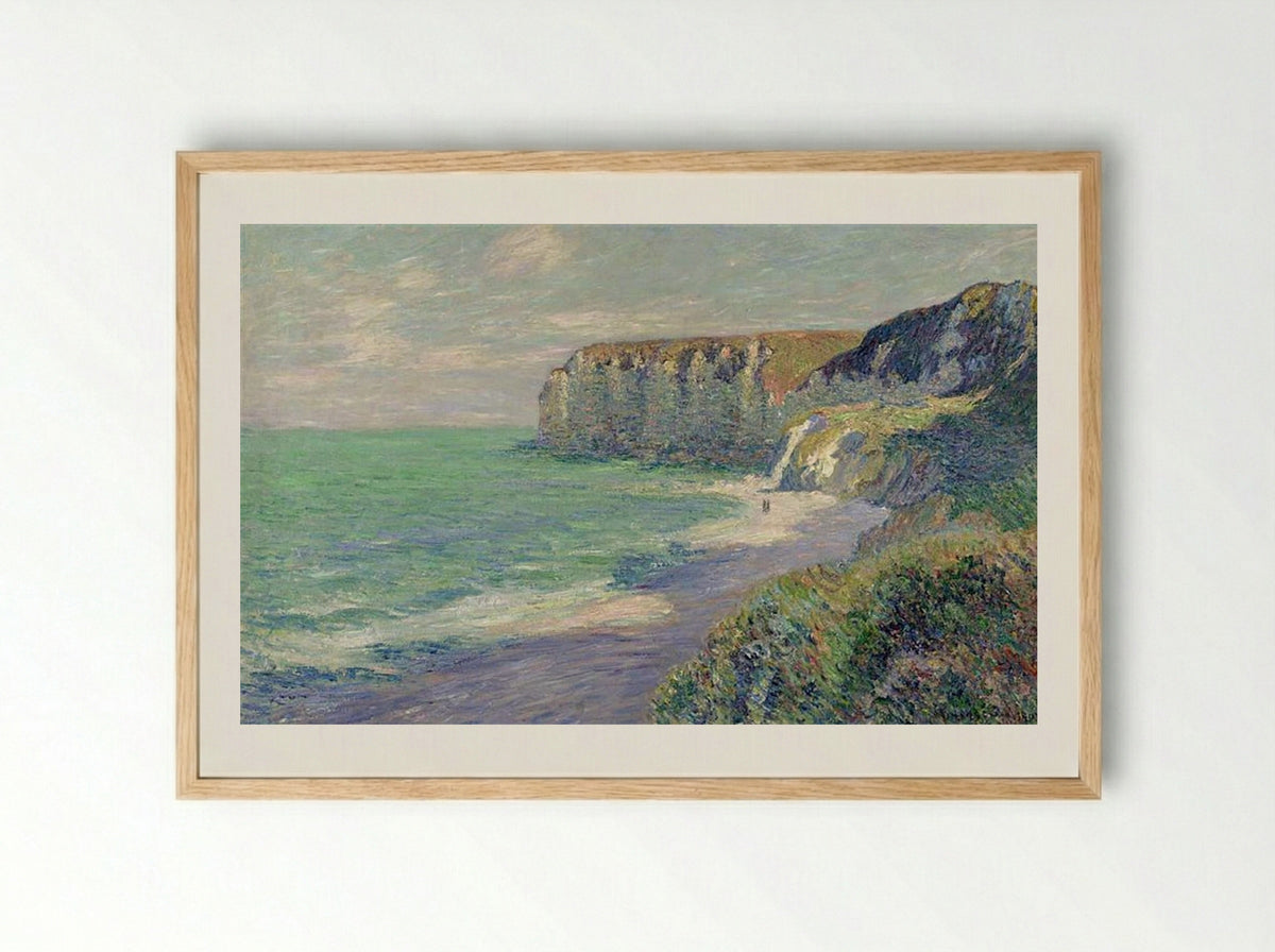 Cliffs at Saint Jouin - Gustave Loiseau - Framed Print Wood