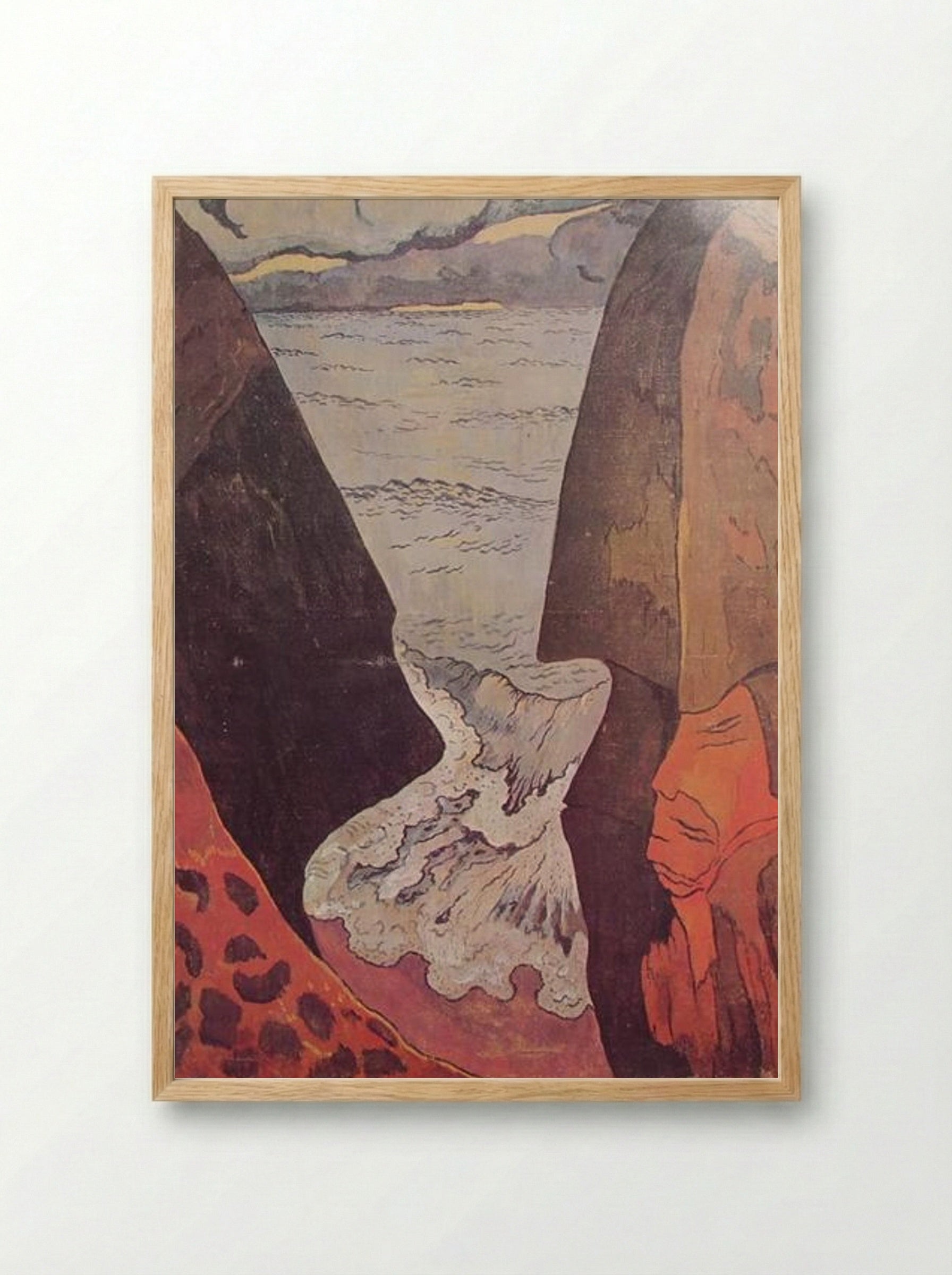 Cliffs near Camaret - Georges Lacombe - Framed Print Wood