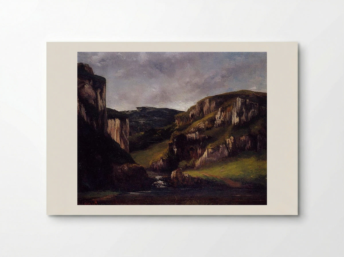 Cliffs near Ornans - Gustave Courbet - Poster