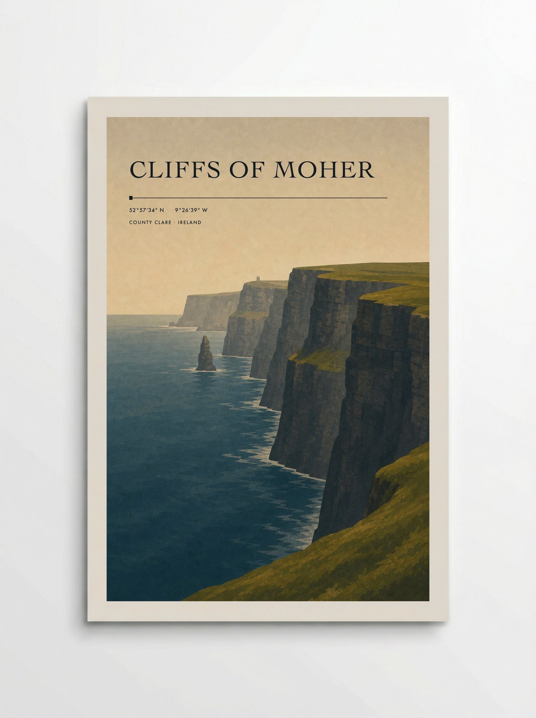 Cliffs of Moher Ireland Travel Poster - Poster