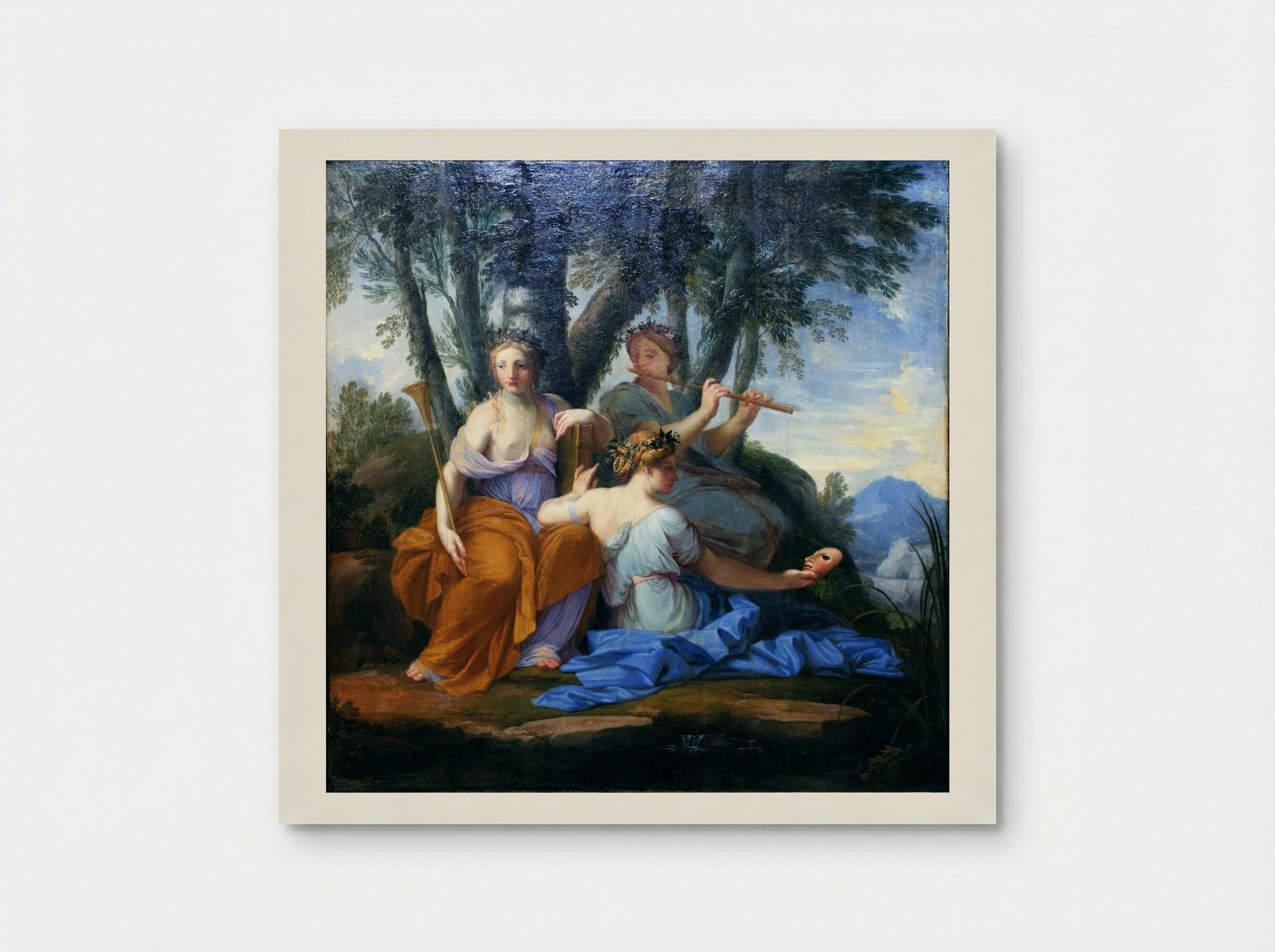 Clio, Euterpe and Thalia - Eustache Le Sueur - Poster