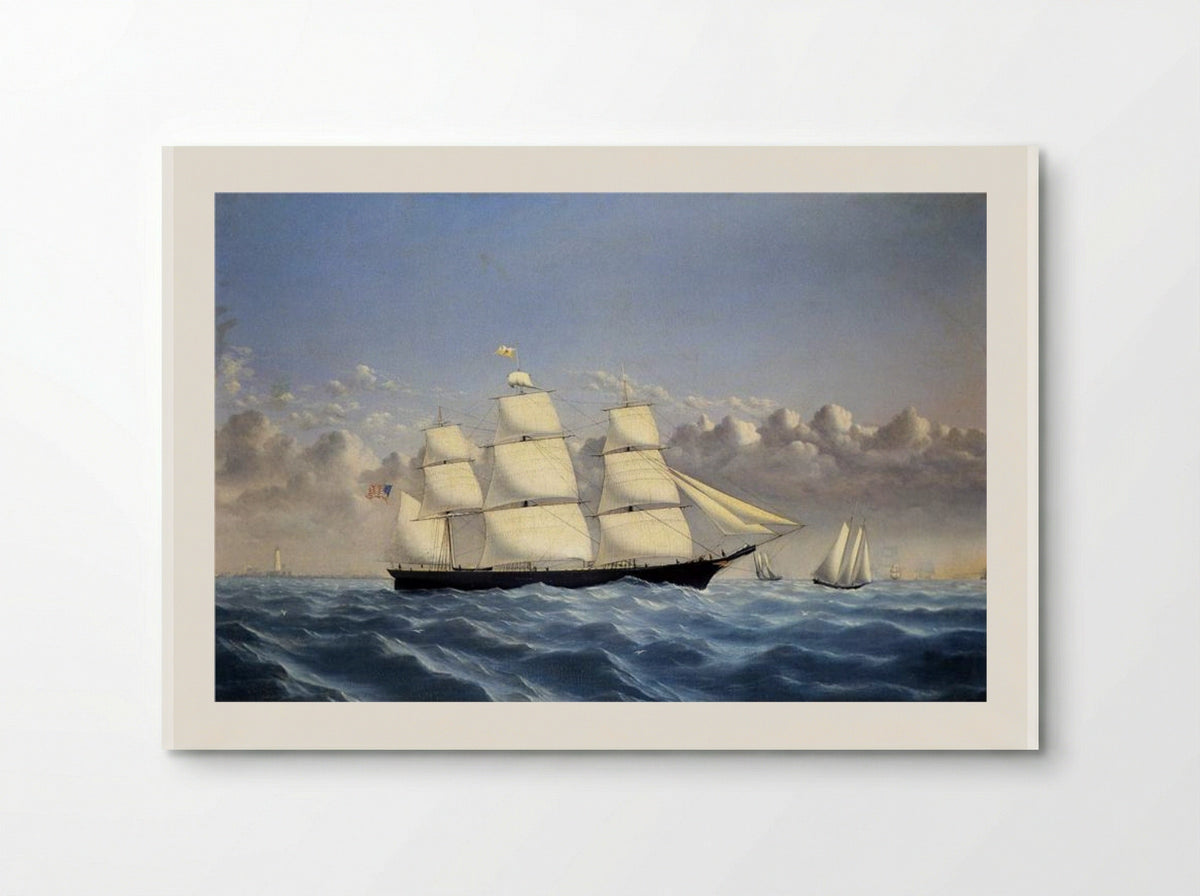 Clipper Ship 'Golden West' of Boston, Outward Bound - William Bradford - Poster