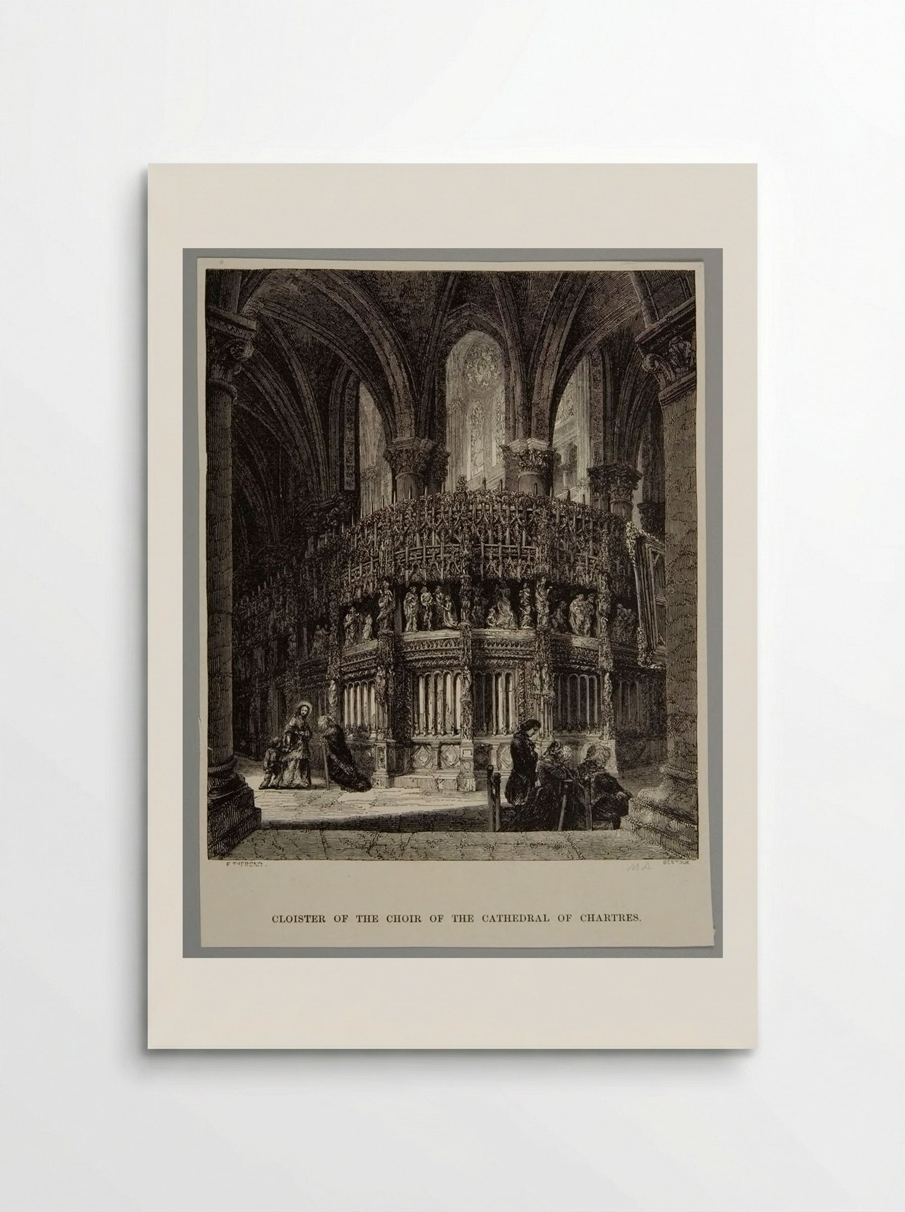 Cloister of the Choir of the Cathedral of Chartres - Best et Cie - Poster