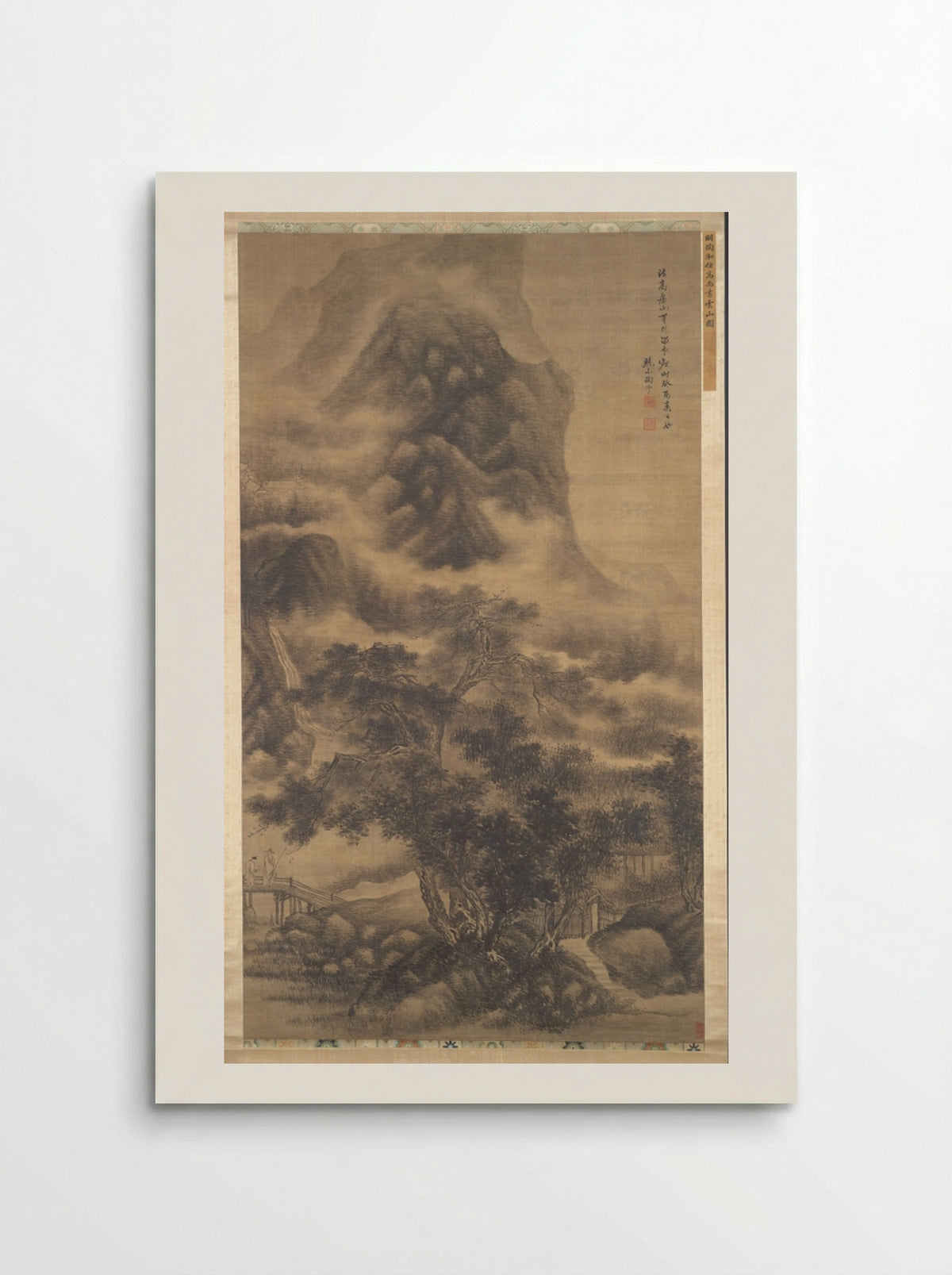 Clouds Visiting a Mountain Retreat - Tao Hong - Poster