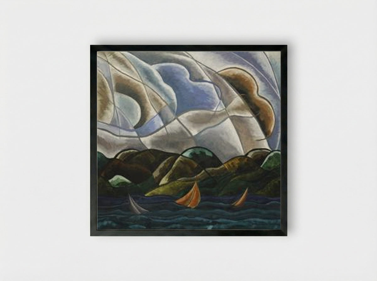 Clouds and Water - Arthur Dove - Framed Print Black