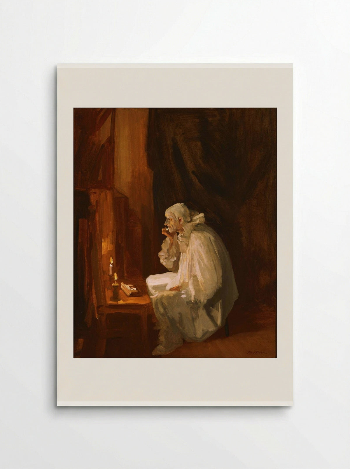 Clown Making Up - John French Sloan - Poster