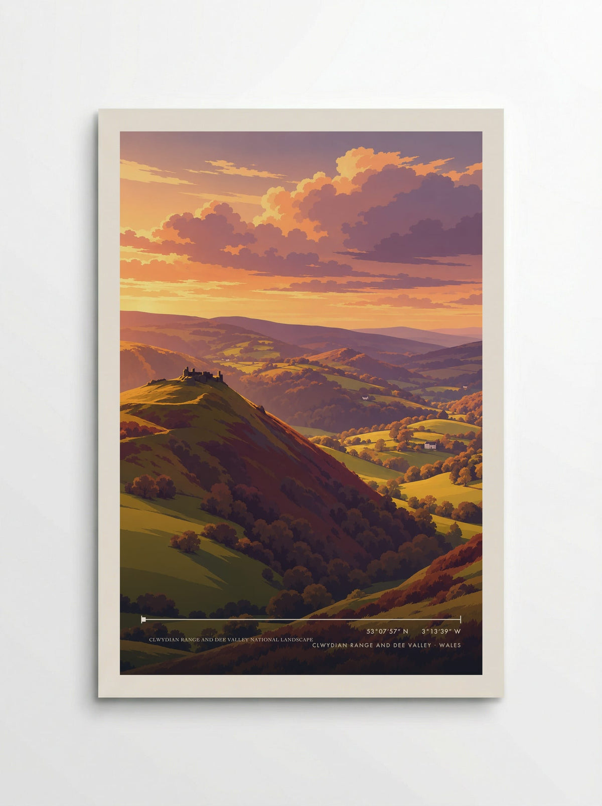 Clwydian Range and Dee Valley National Landscape | Travel Poster - Poster