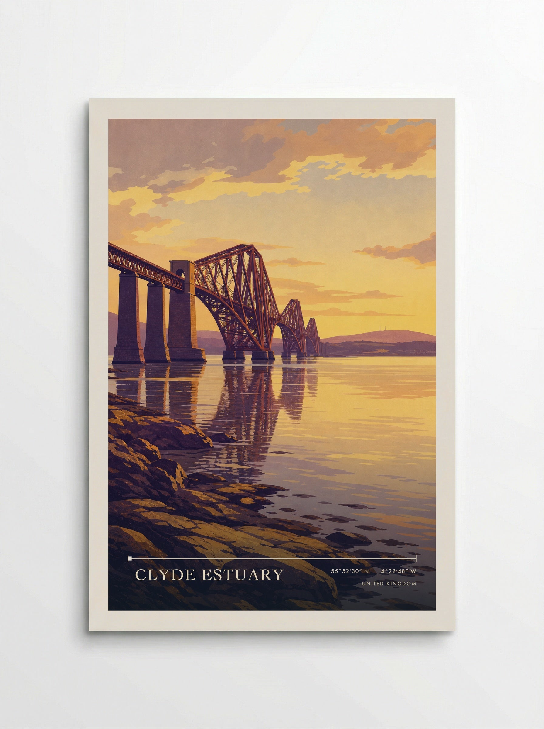 Clyde Estuary United Kingdom Travel Poster - Poster