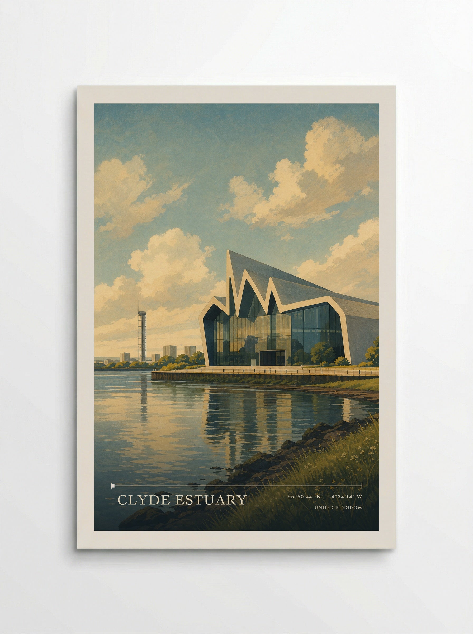 Clyde Estuary United Kingdom Travel Poster - Poster