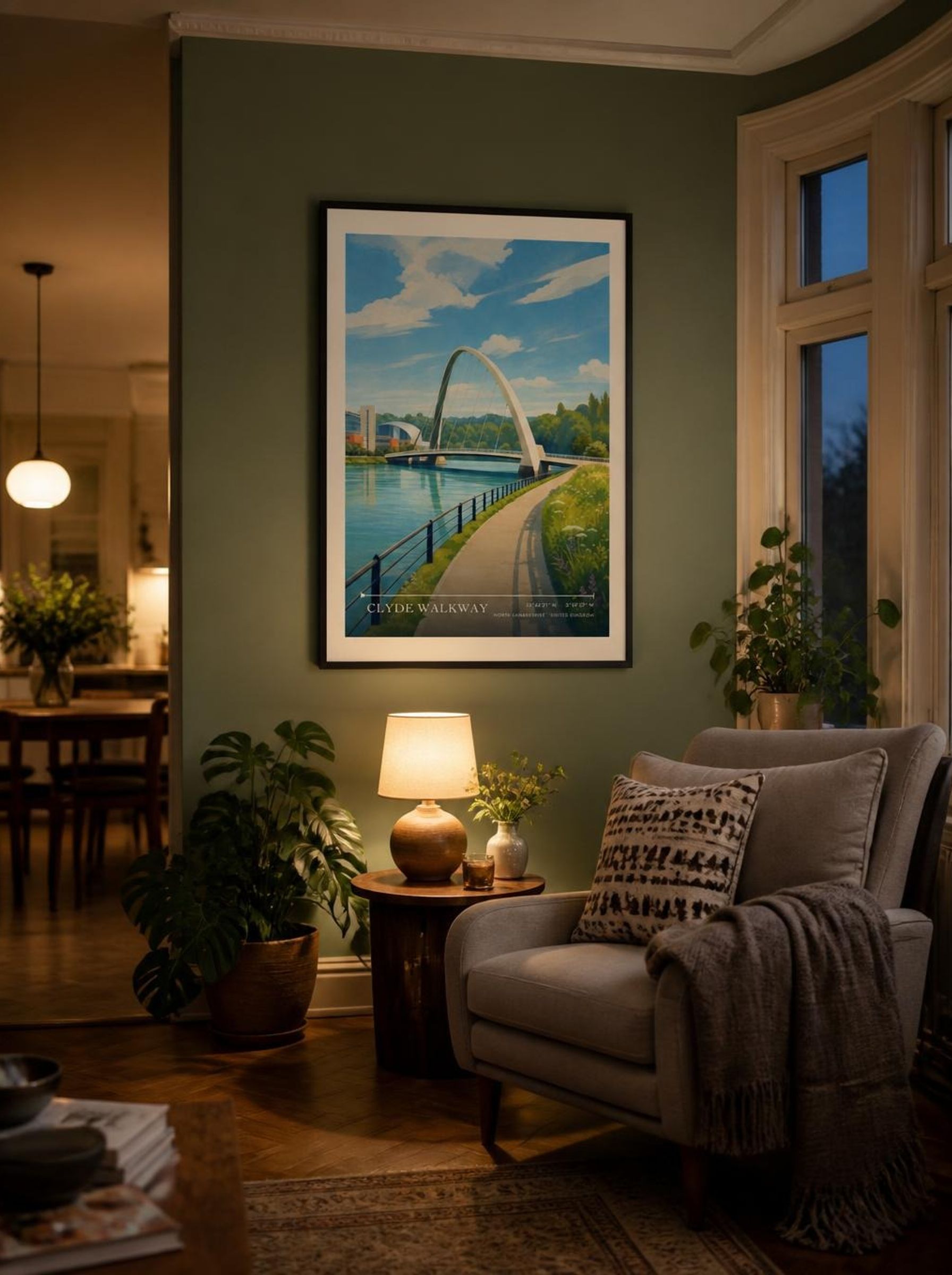 Clyde Walkway North Lanarkshire United Kingdom Travel Poster - Lifestyle