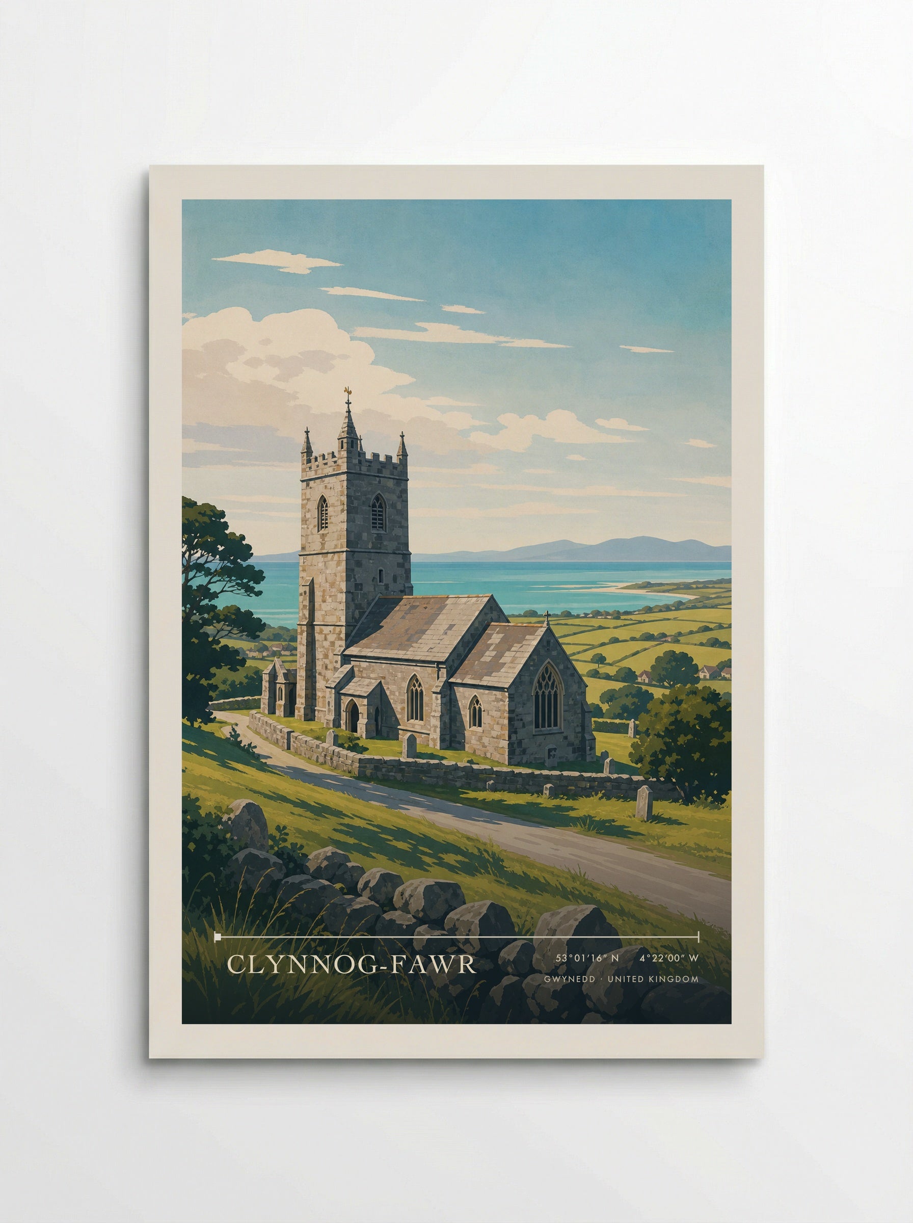 Clynnog-fawr Gwynedd United Kingdom Travel Poster - Poster