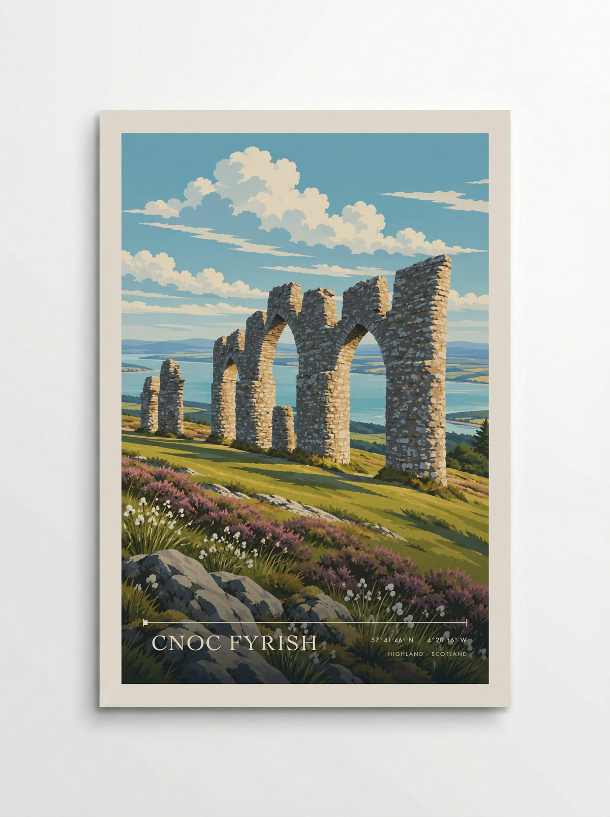 Cnoc Fyrish, Highland | Travel Poster - Poster