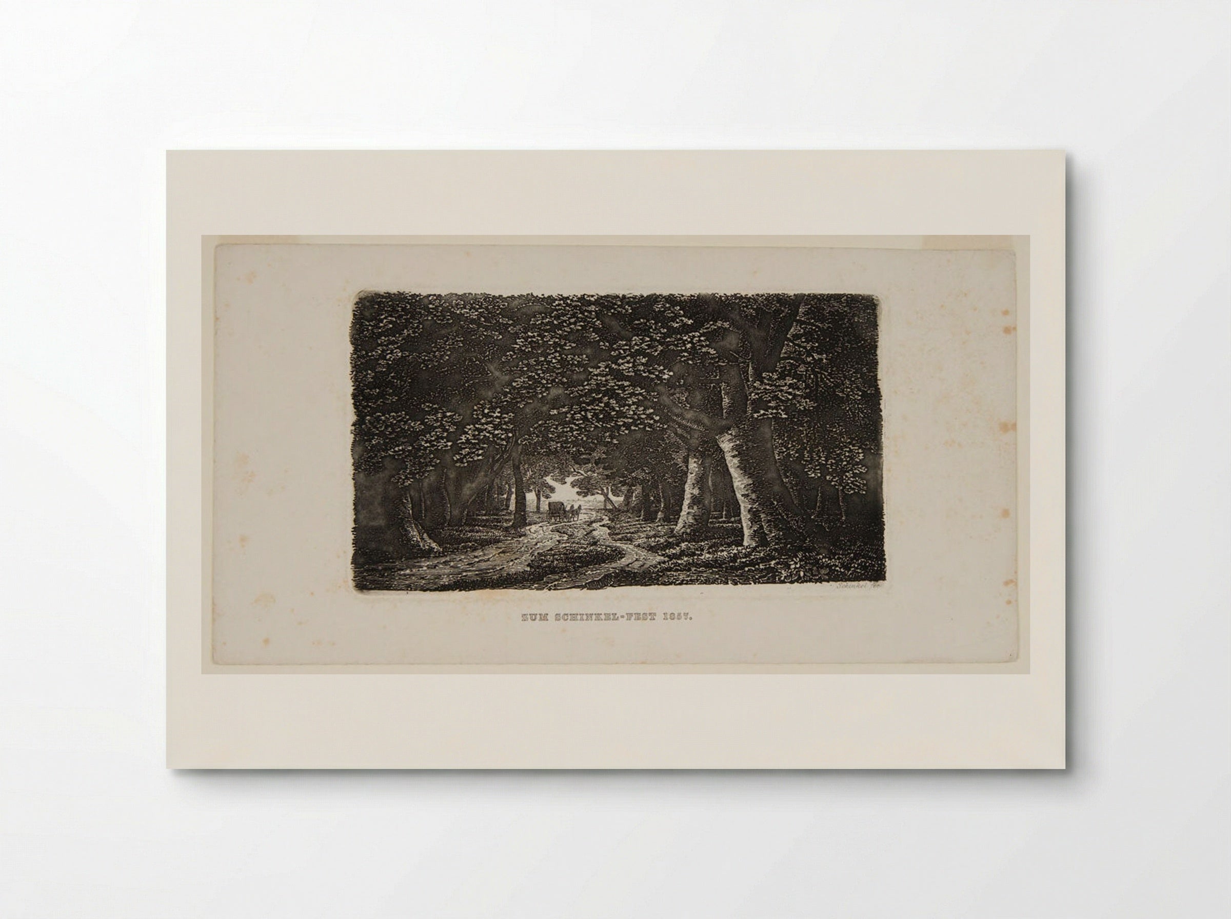 Coach in Deep Woods - Karl Friedrich Schinkel - Poster