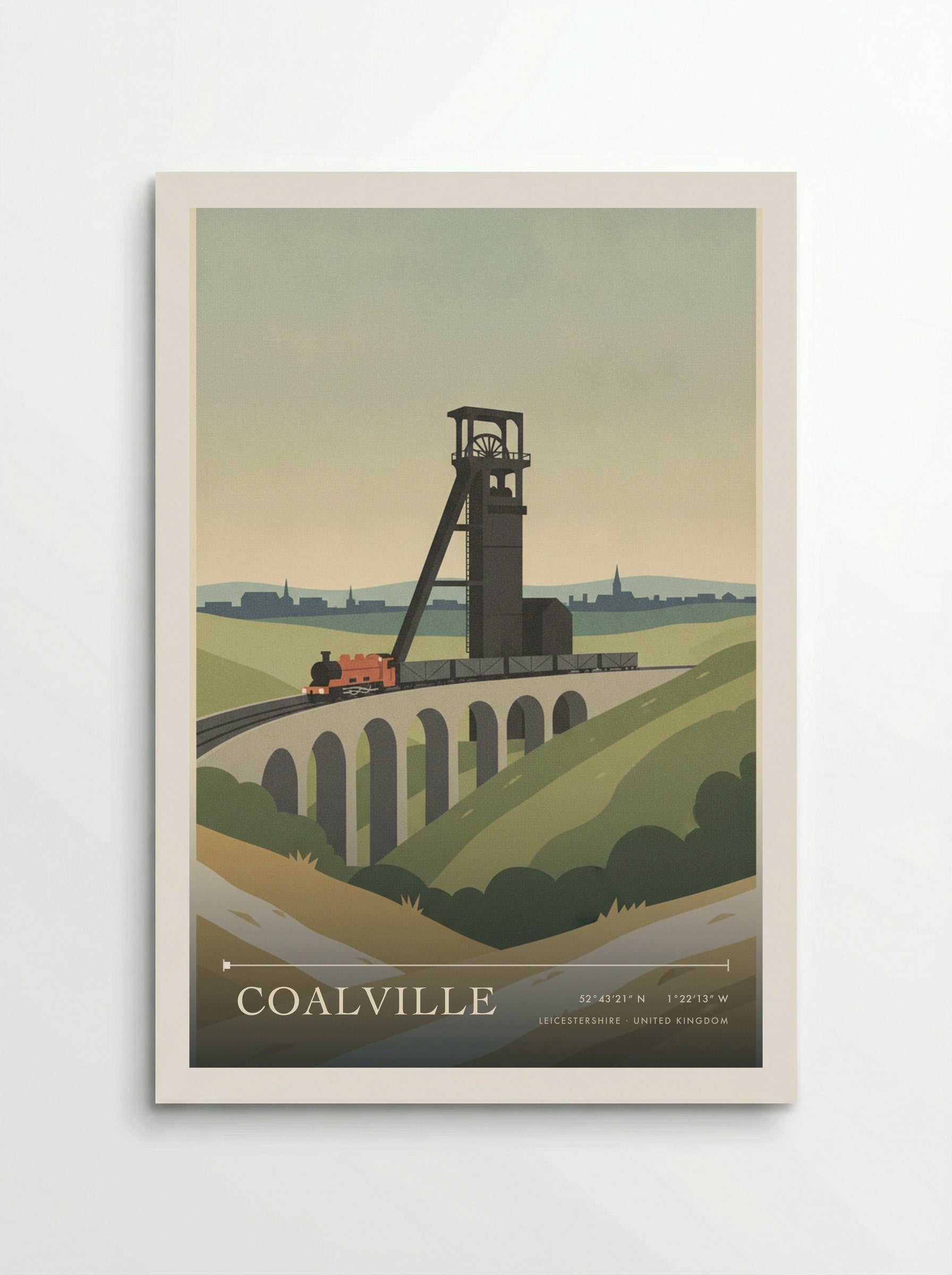 Coalville Leicestershire United Kingdom Travel Poster - Poster