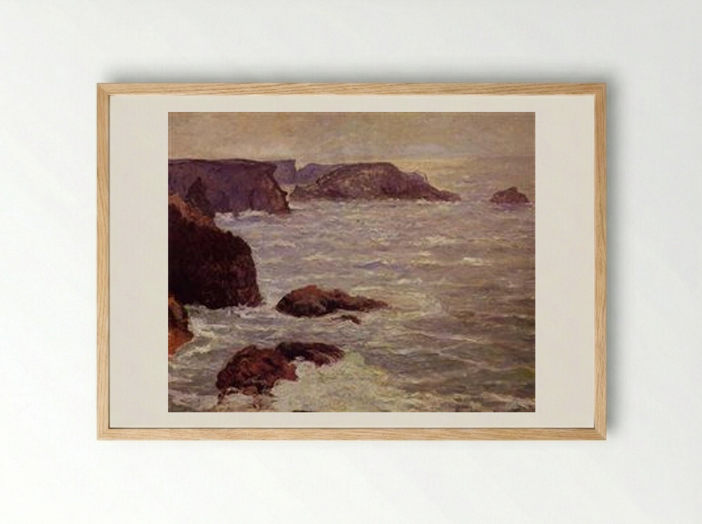 Coast Goulphar - Maxime Maufra - Framed Print Wood