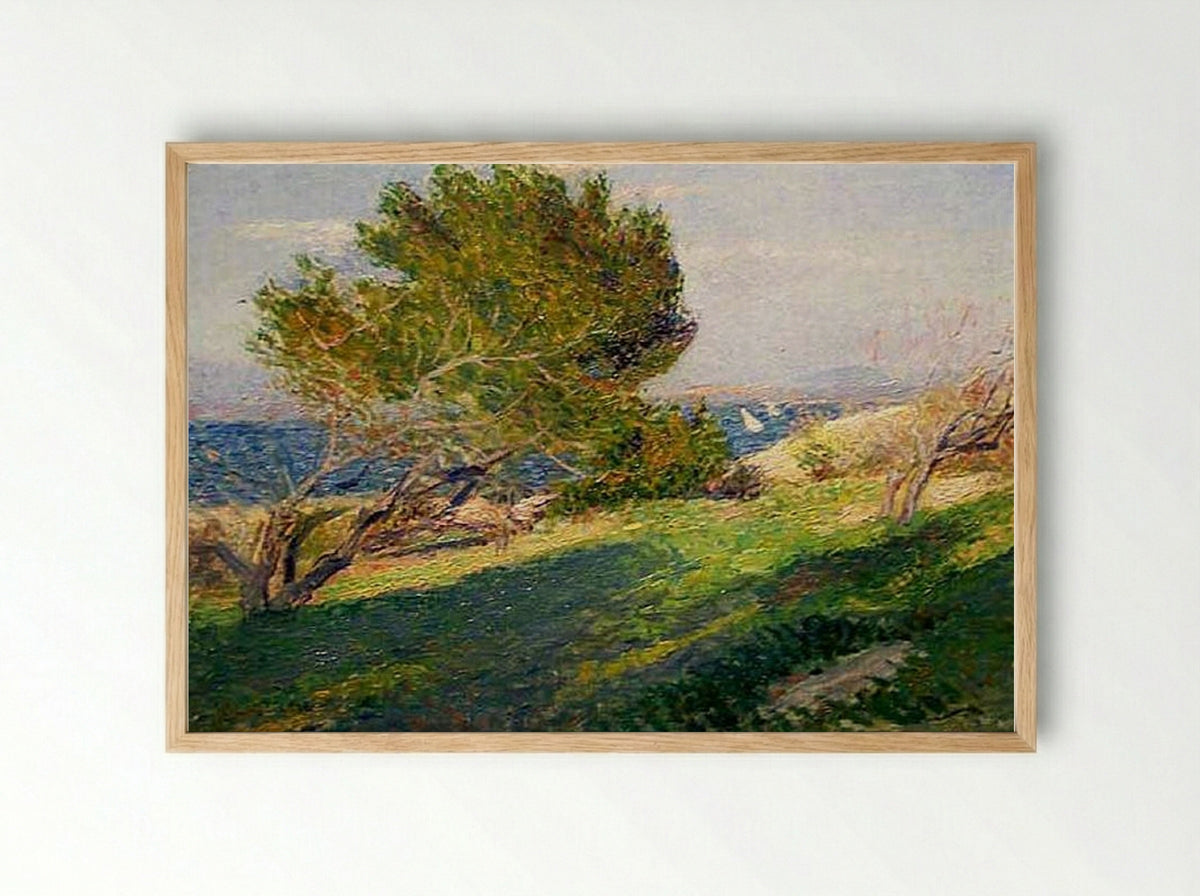 Coast of Brittany - Willard Metcalf - Framed Print Wood