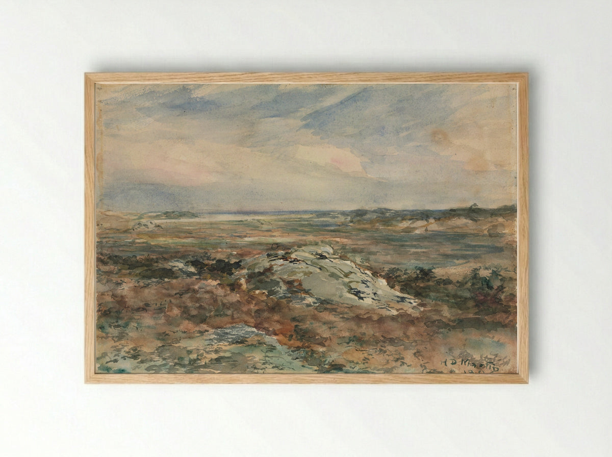 Coastal Scene - Homer Dodge Martin - Framed Print Wood