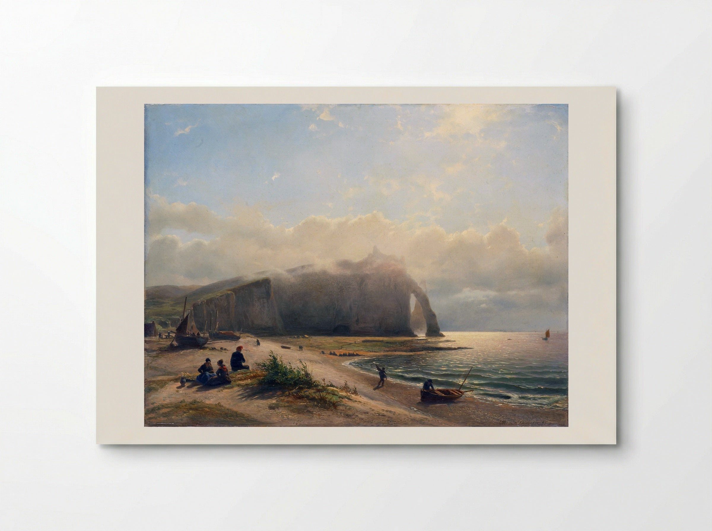 Coastal View with Cliffs at Étretat - Willem Anthonie van Deventer - Poster