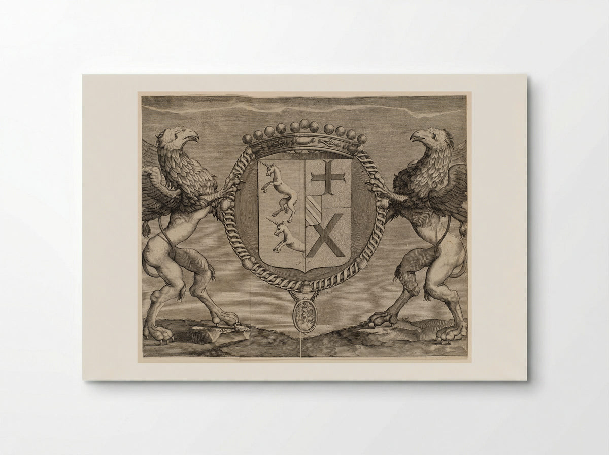 Coat-of-Arms of Du Rollet, de la Croisette - Jérome David - Poster