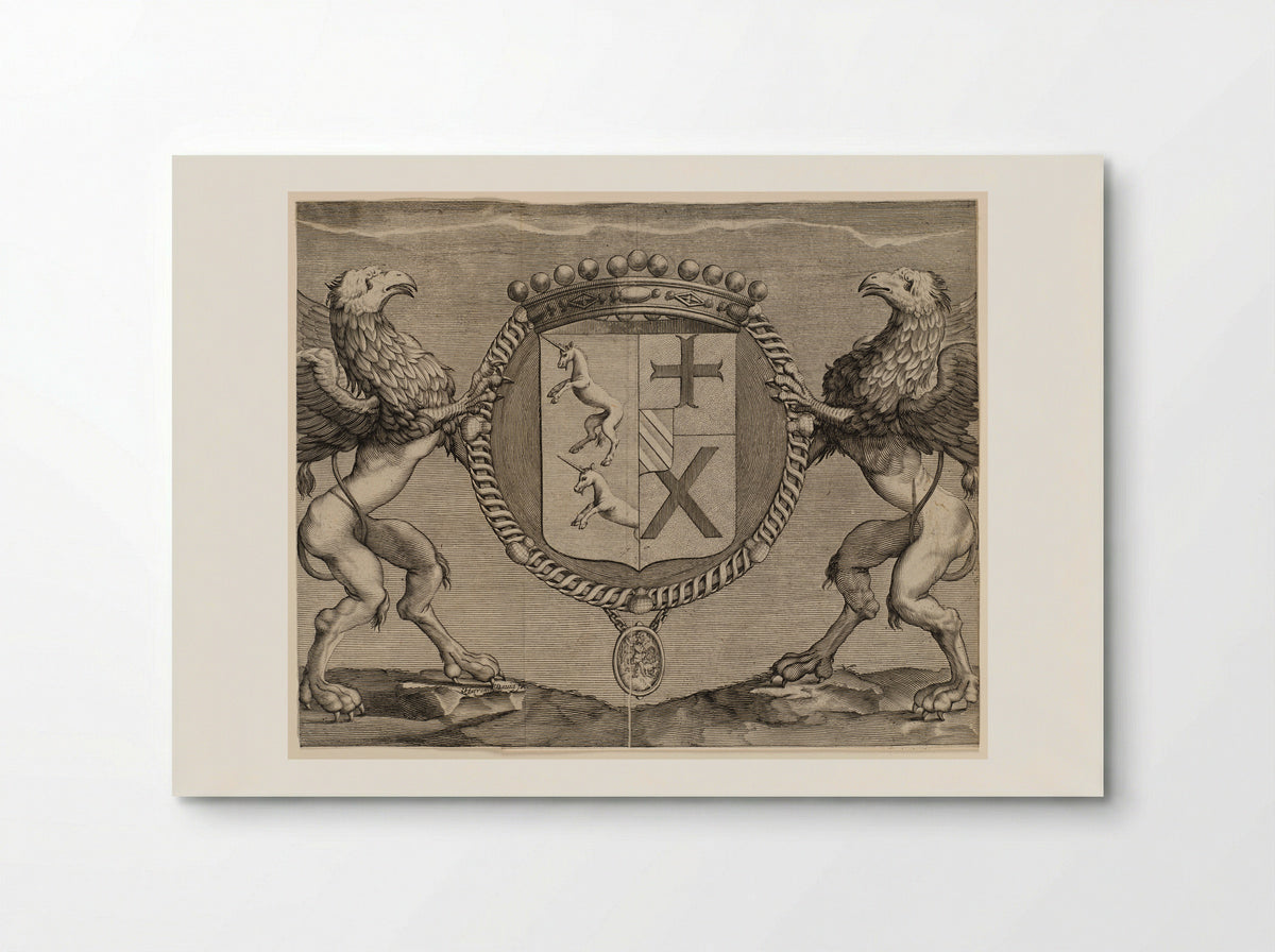 Coat-of-Arms of Du Rollet, de la Croisette - Jérome David - Poster
