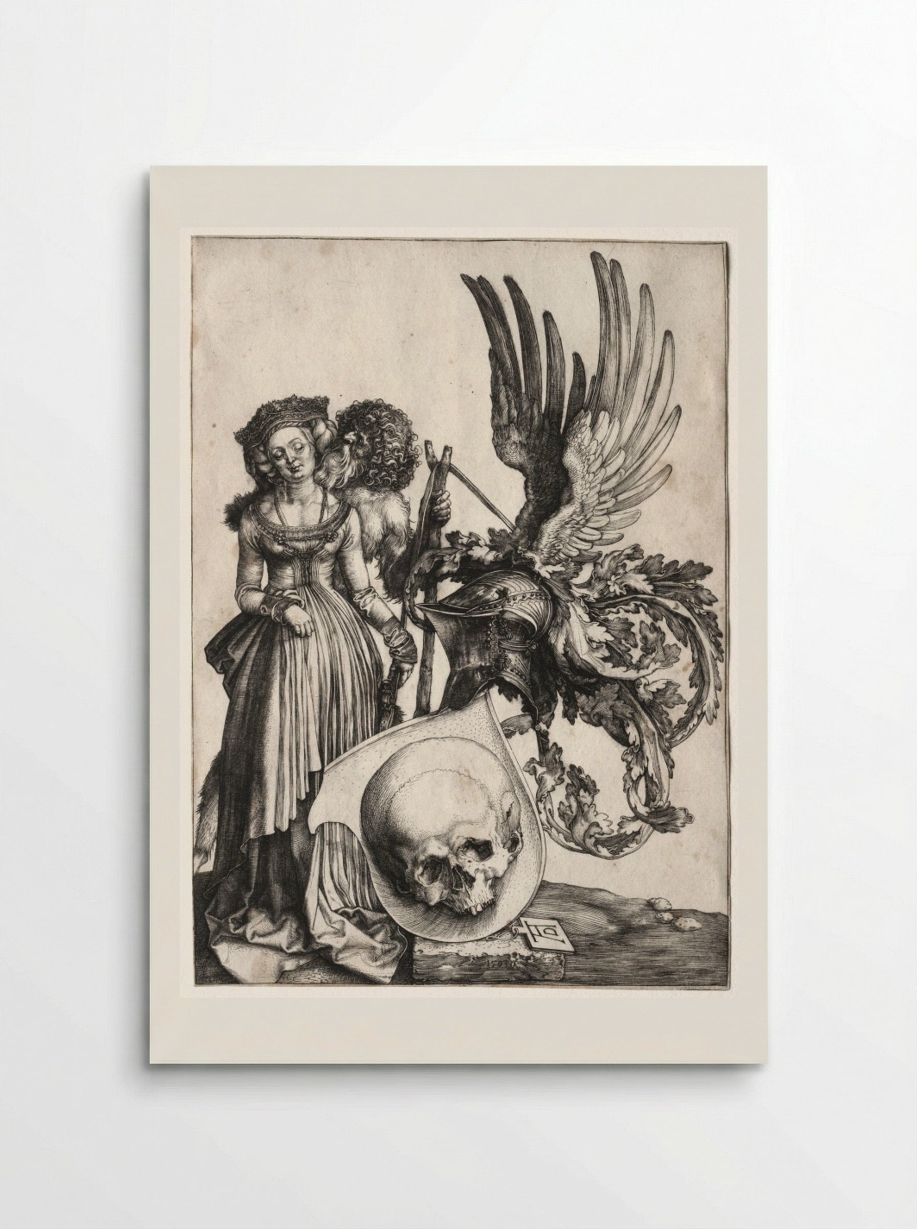 Coat of Arms with a Skull - Albrecht Dürer - Poster