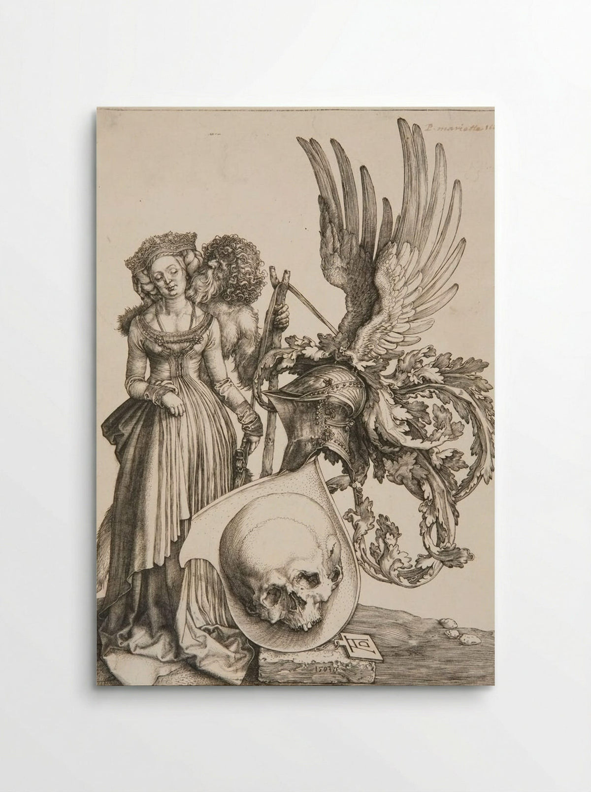Coat-of-Arms with a Skull - Albrecht Dürer - Poster