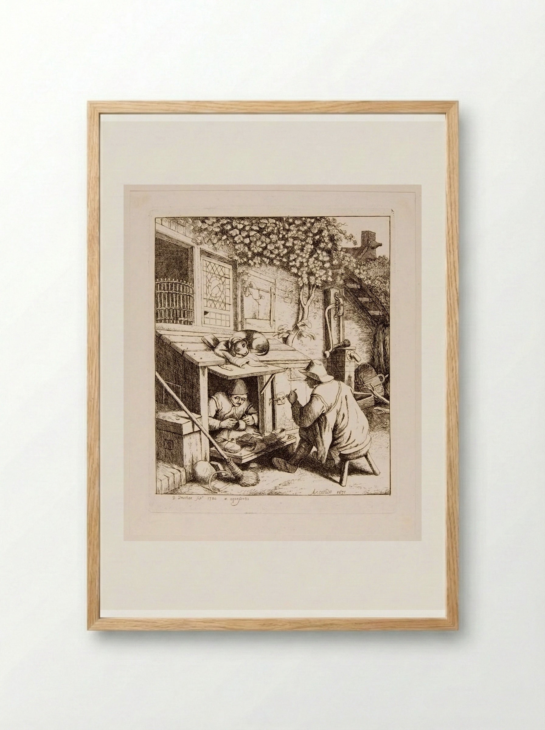 Cobbler - David Deuchar - Framed Print Wood