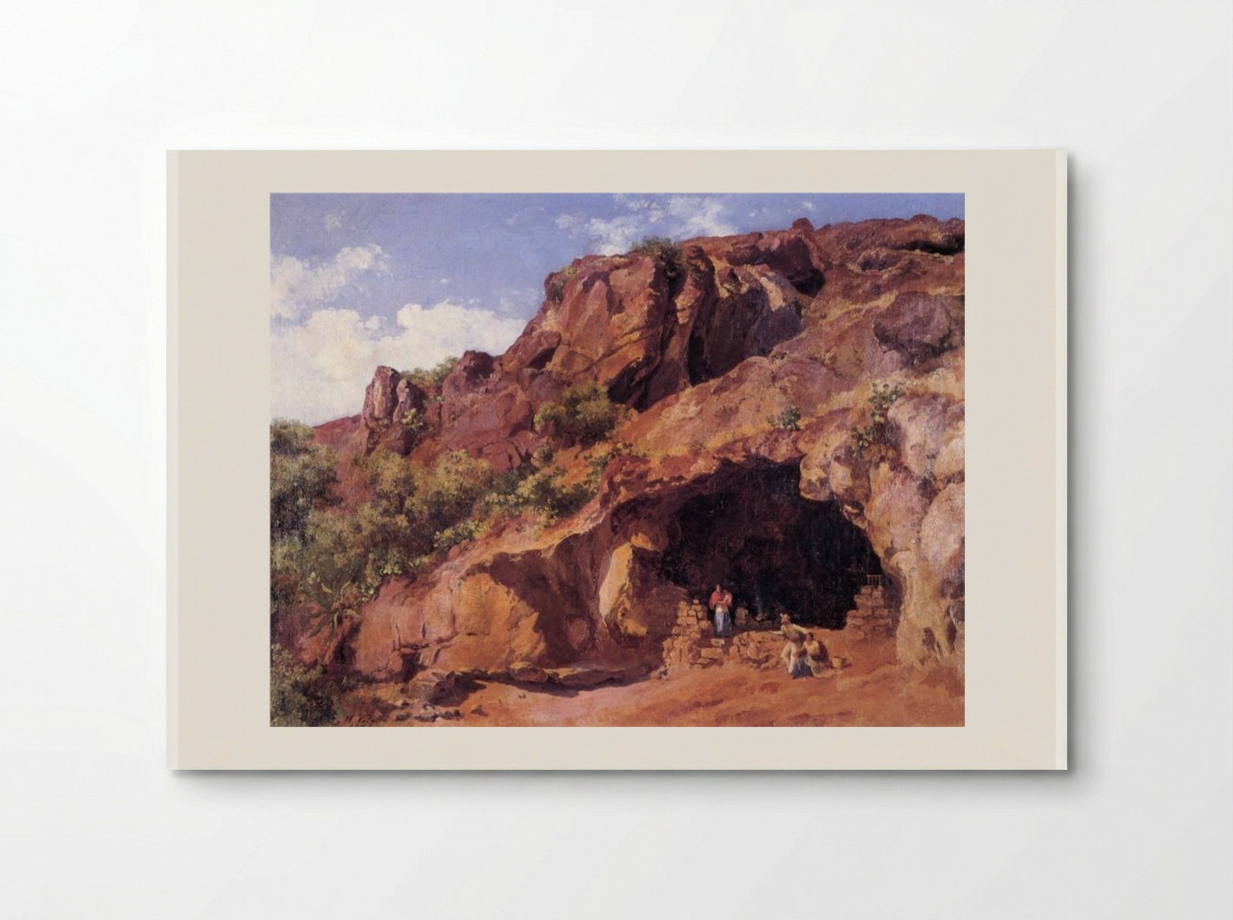 Cocina rústica en el Peñón de los Baños - José María Velasco - Poster