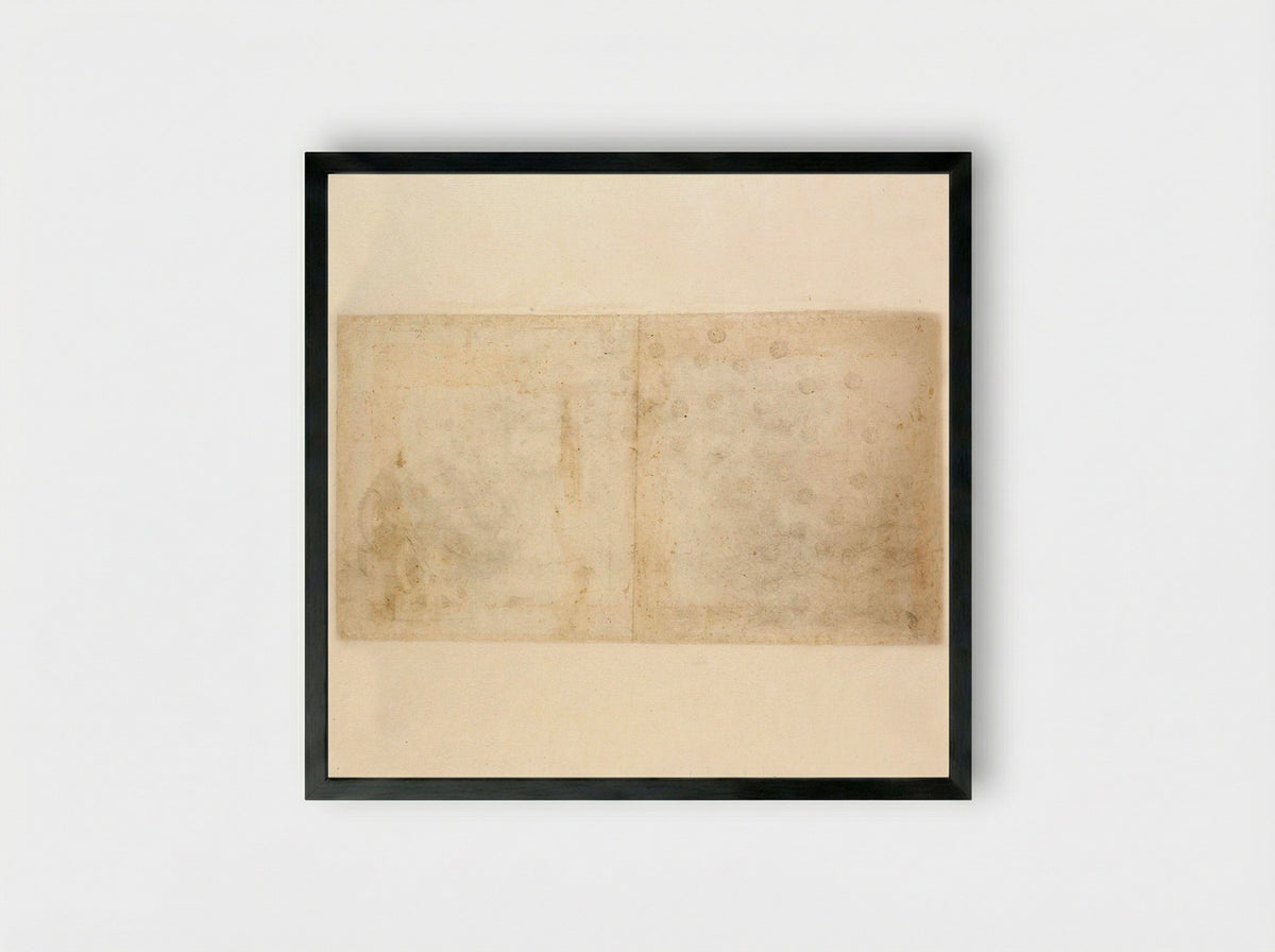 Codex Atlanticus (Folio 33) - Leonardo da Vinci - Framed Print Black